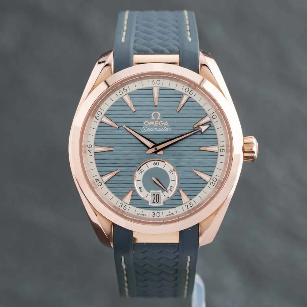 Omega Aqua Terra 220.52.41.21.03.002 48mm Rose gold Blue