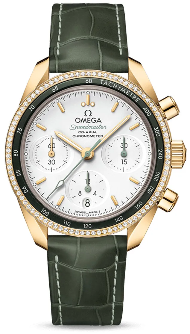 Omega Speedmaster 324.68.38.50.02.004 38mm Yellow gold Silver