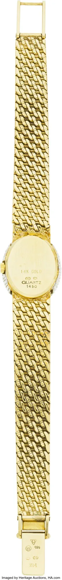 Omega 1450 19mm Yellow gold and diamond-set Gold 1