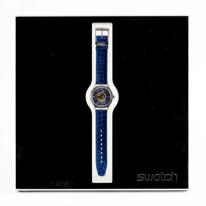 Swatch Tresor Magic 36mm Platinum Blue