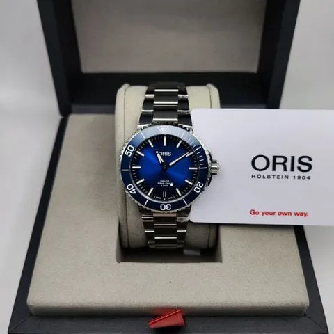 Oris Aquis 01 733 7732 4155-07 8 21 05PEB 39.5mm Stainless steel Blue