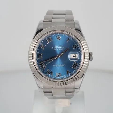 Rolex Datejust II 116334 41mm Stainless steel Blue