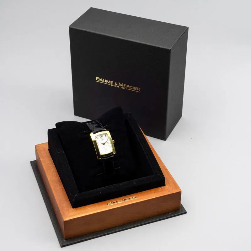 Baume & Mercier Tank 21mm Yellow gold Silver