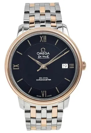 Omega De Ville 424.20.37.20.03.002 37mm Yellow gold and Stainless steel Blue