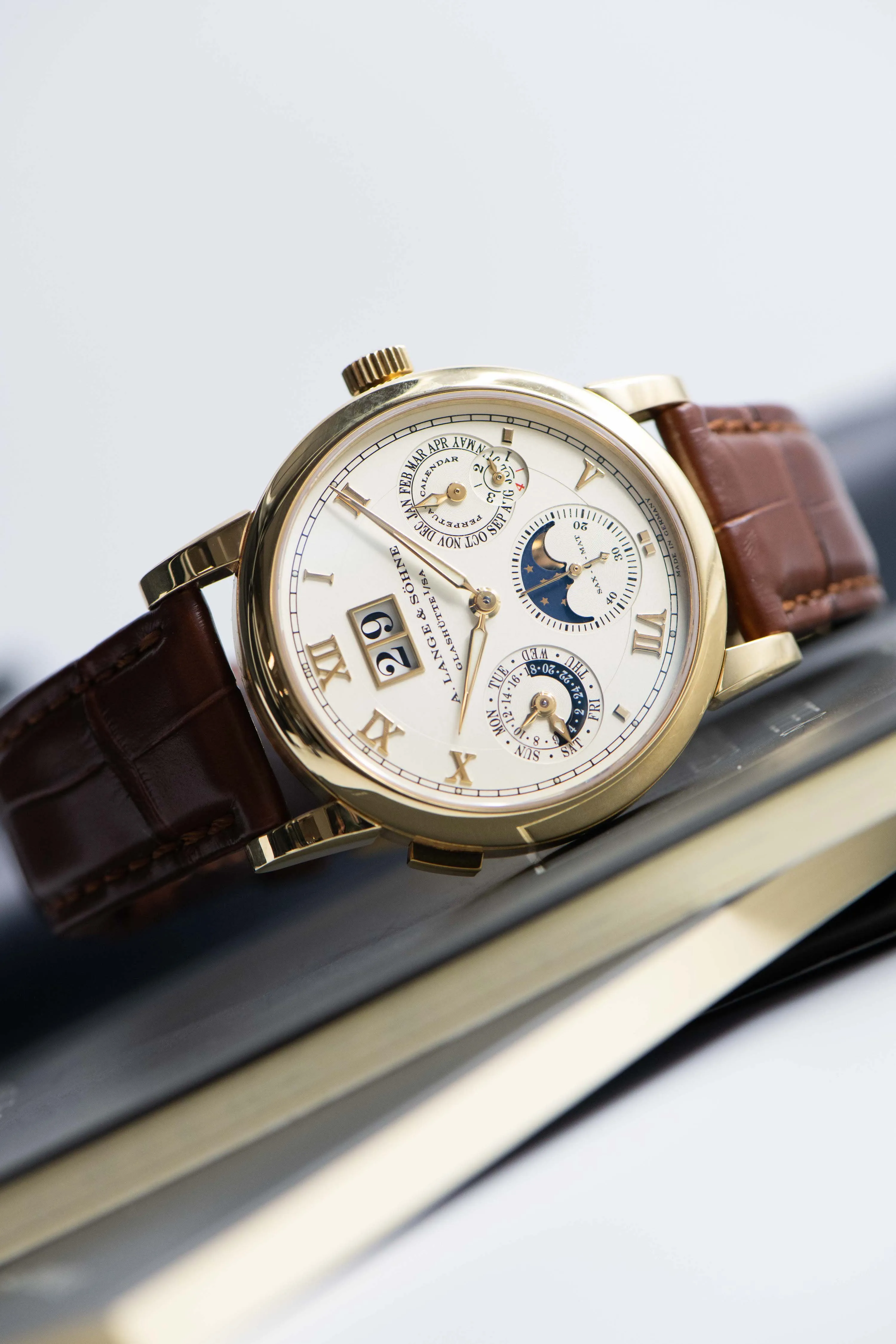 A. Lange & Söhne Langematik Perpetual 310.021 38.5mm Yellow gold Champagne 11