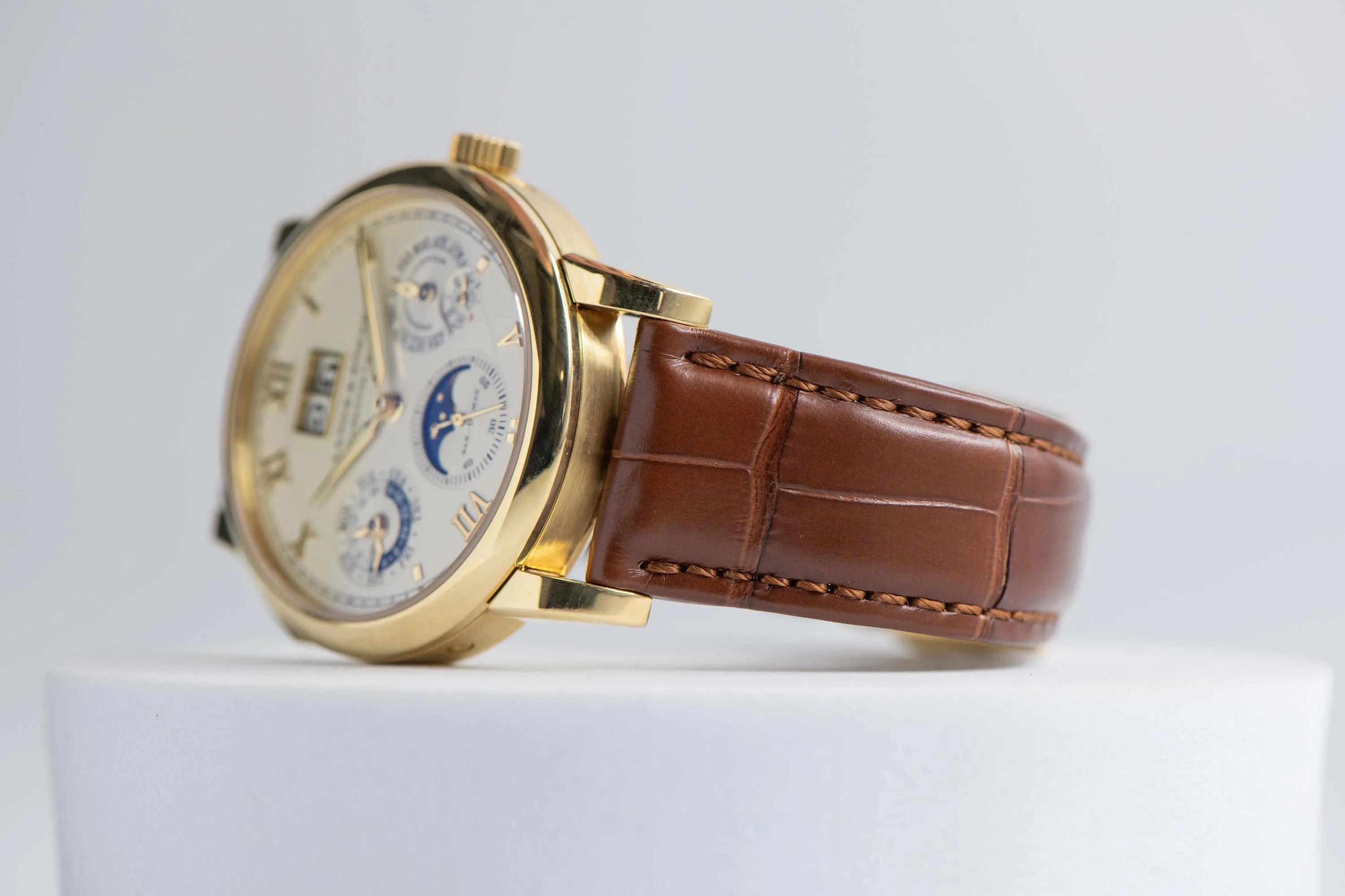 A. Lange & Söhne Langematik Perpetual 310.021 38.5mm Yellow gold Champagne 10