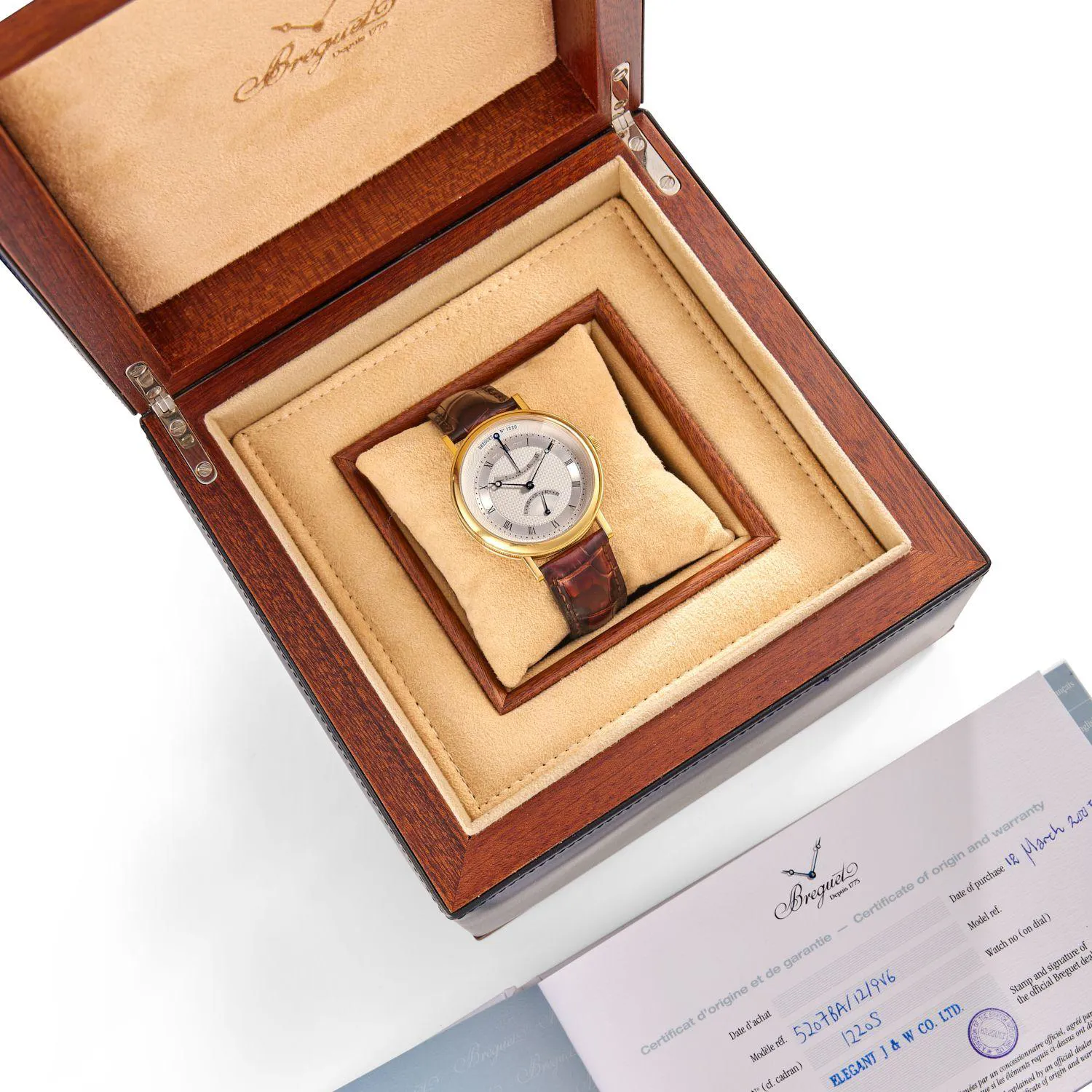 Breguet Classique 5207BA/12/9V6 40mm Yellow gold Silver 2