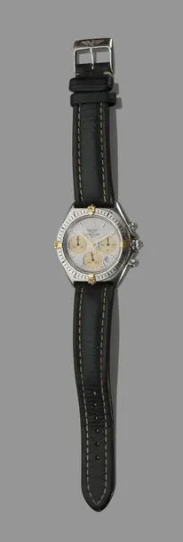 Breitling Chronomat B55046 36mm Yellow gold and stainless steel Gray 1