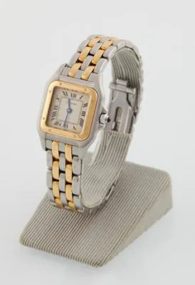 Cartier Panthère 1120 22mm Yellow gold and Stainless steel Beige 2