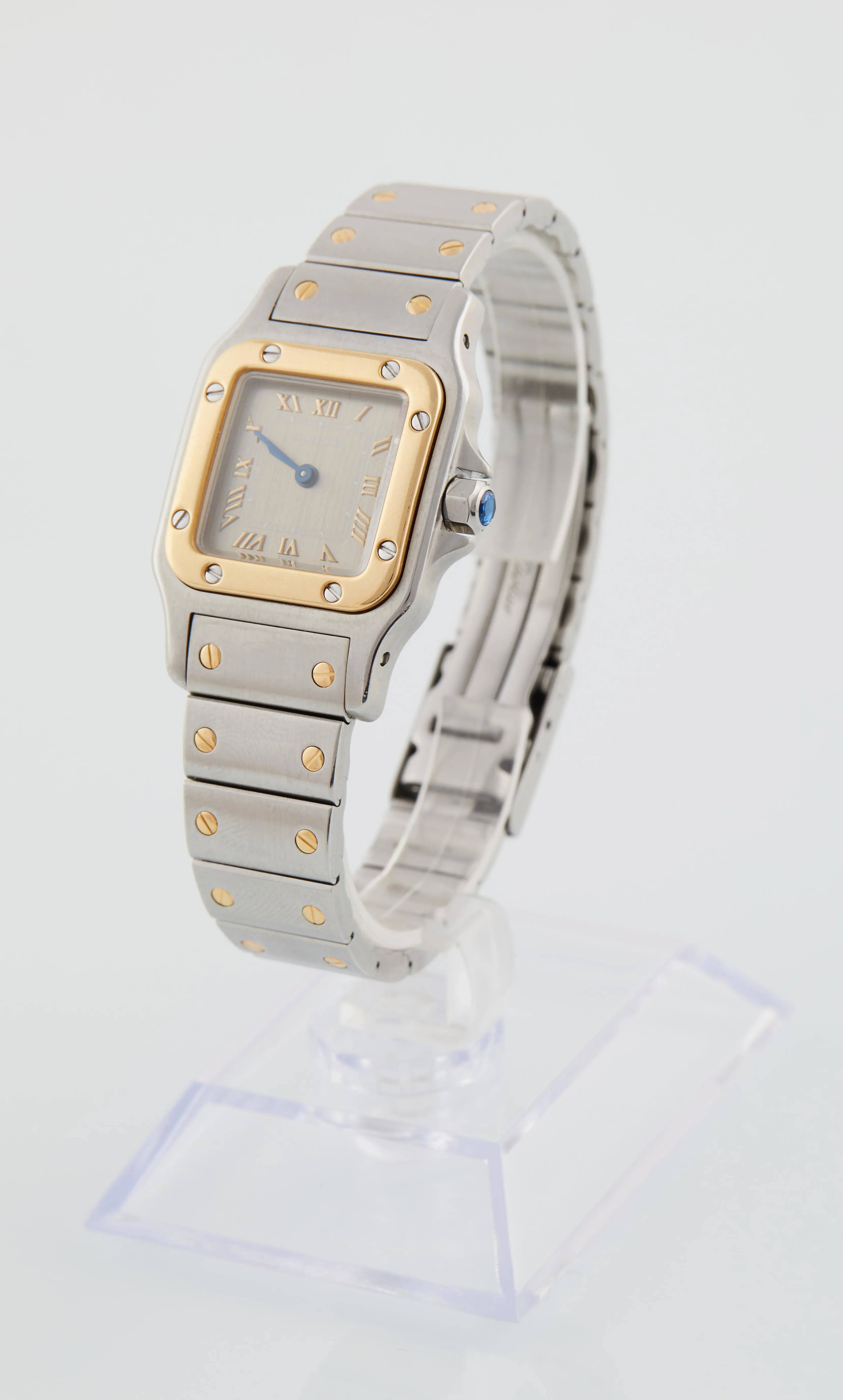 Cartier Santos 1567 23mm Yellow gold and Stainless steel Gray 1