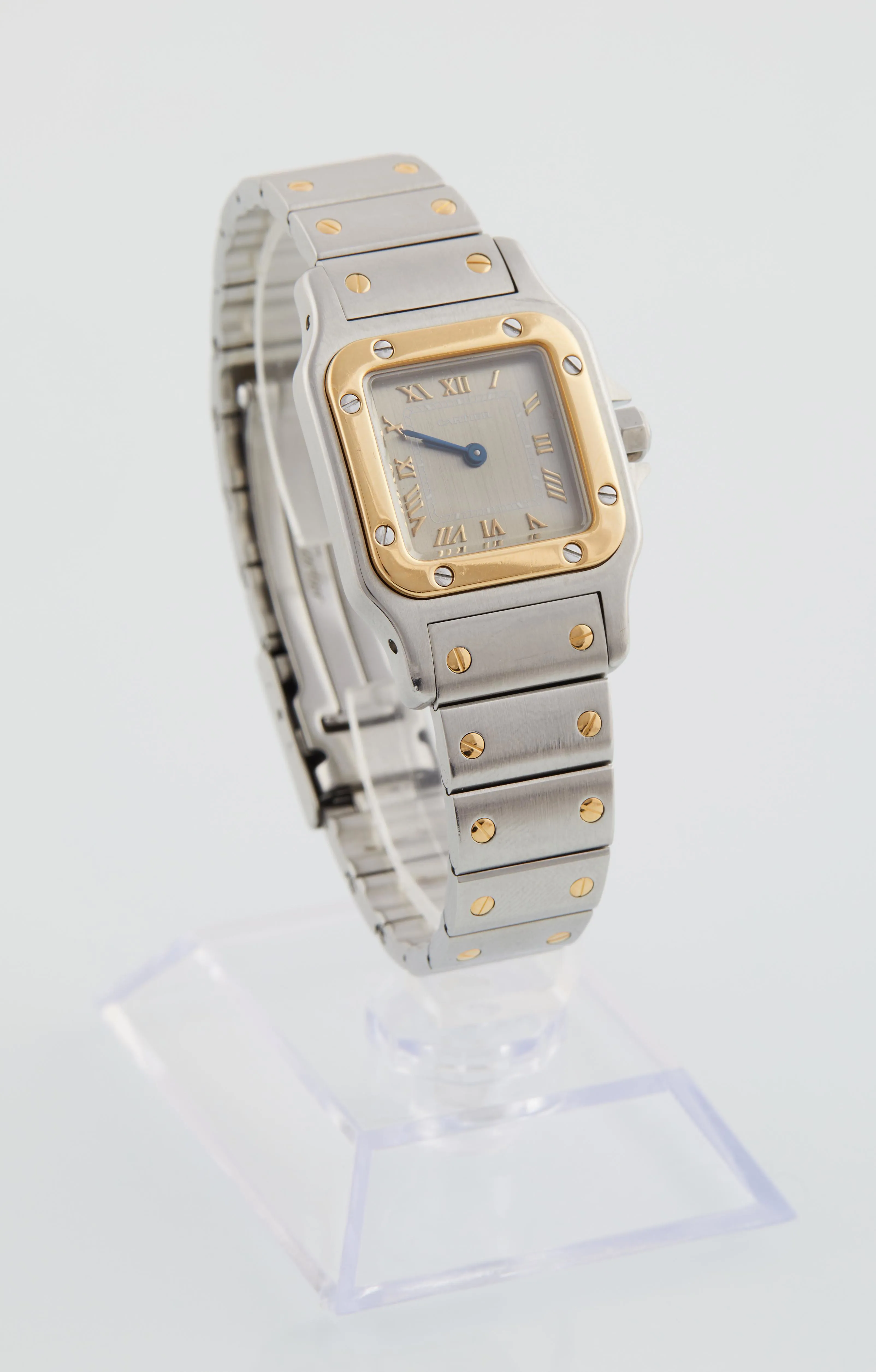 Cartier Santos 1567 23mm Yellow gold and Stainless steel Gray 2