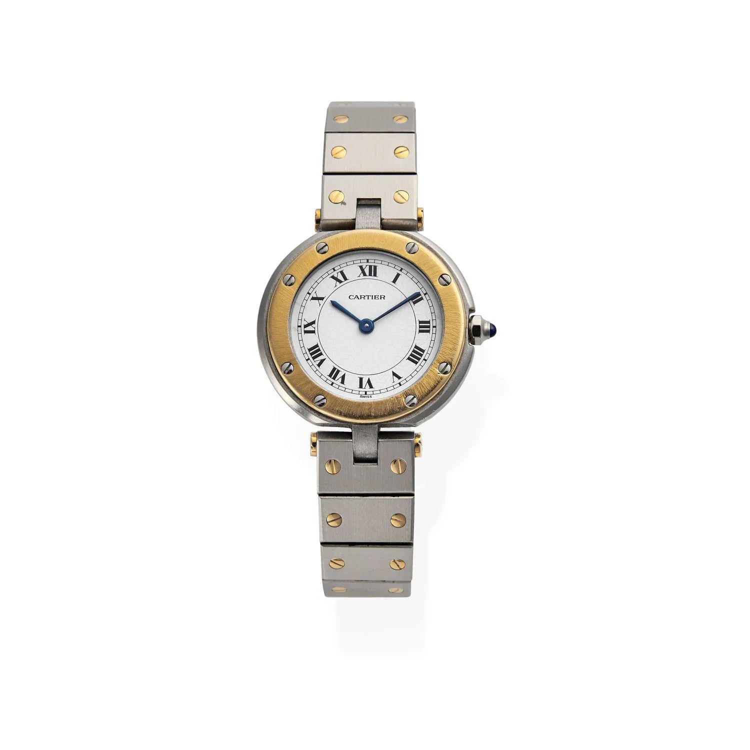 Cartier Santos Ronde 81913 27mm Yellow gold and Stainless steel Enamel