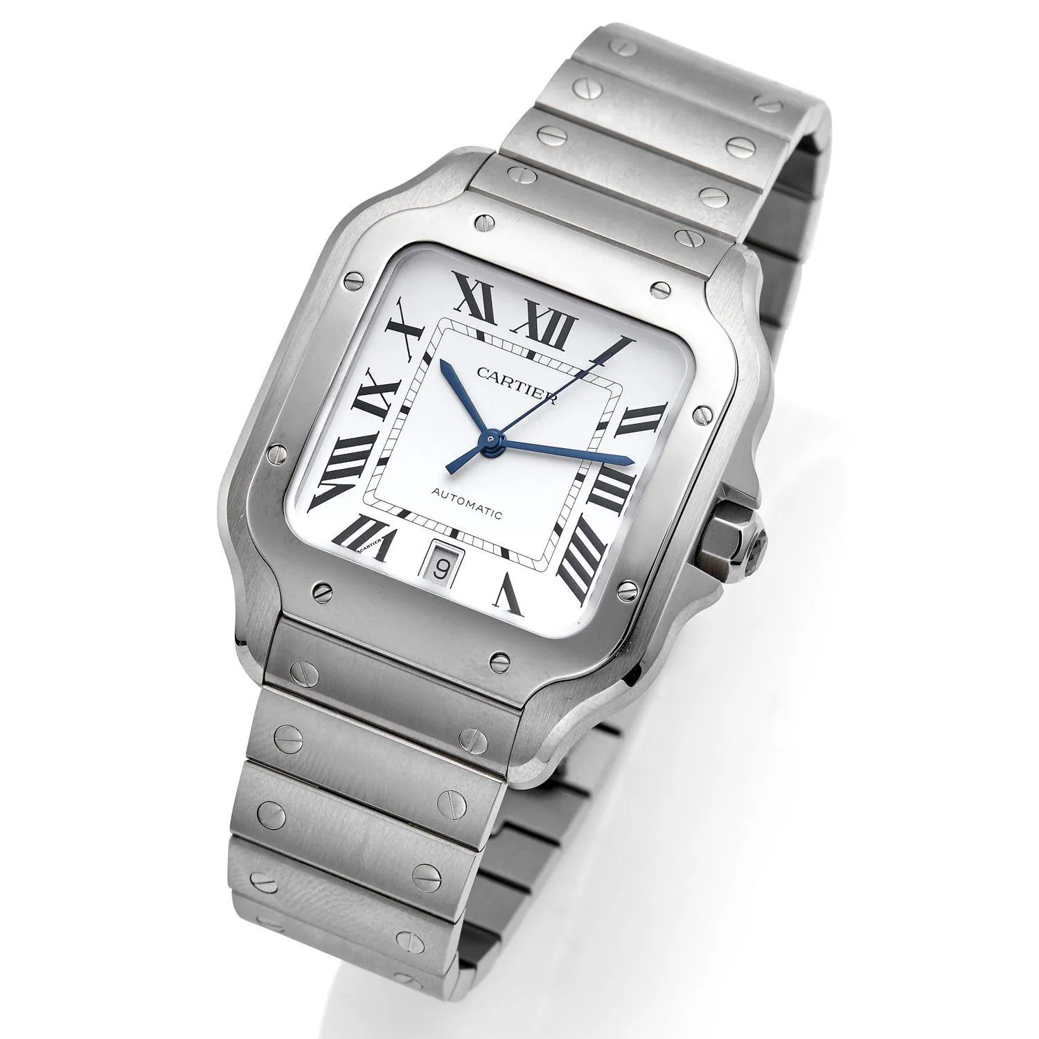 Cartier Santos 4072 47mm Stainless steel Silver 1