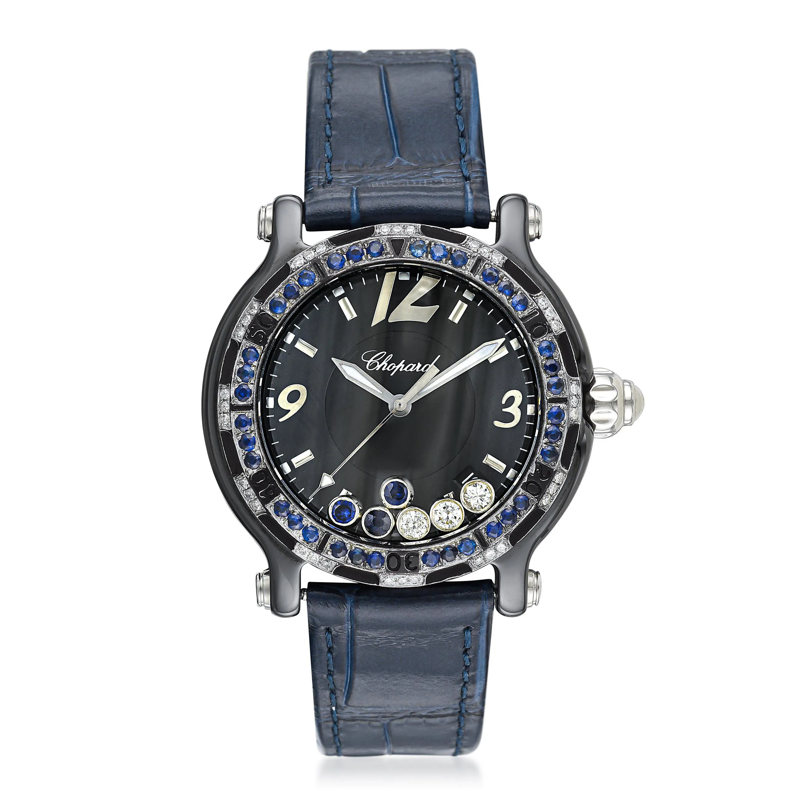 Chopard Happy Ceramic 28/8507 38mm Ceramic and Stainless steel Black