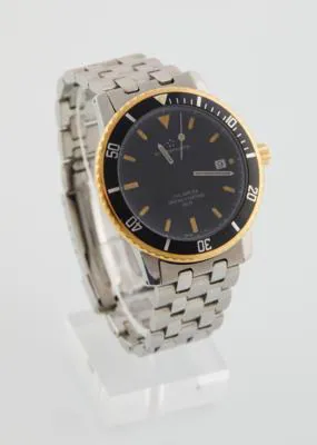 Eterna Kontiki 1400.47 39mm Yellow gold and Stainless steel Black 1