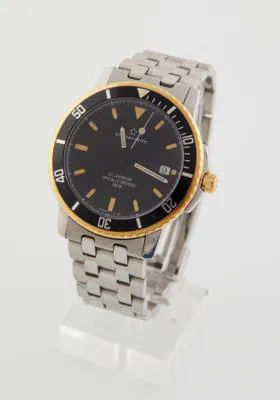 Eterna Kontiki 1400.47 39mm Yellow gold and Stainless steel Black 2