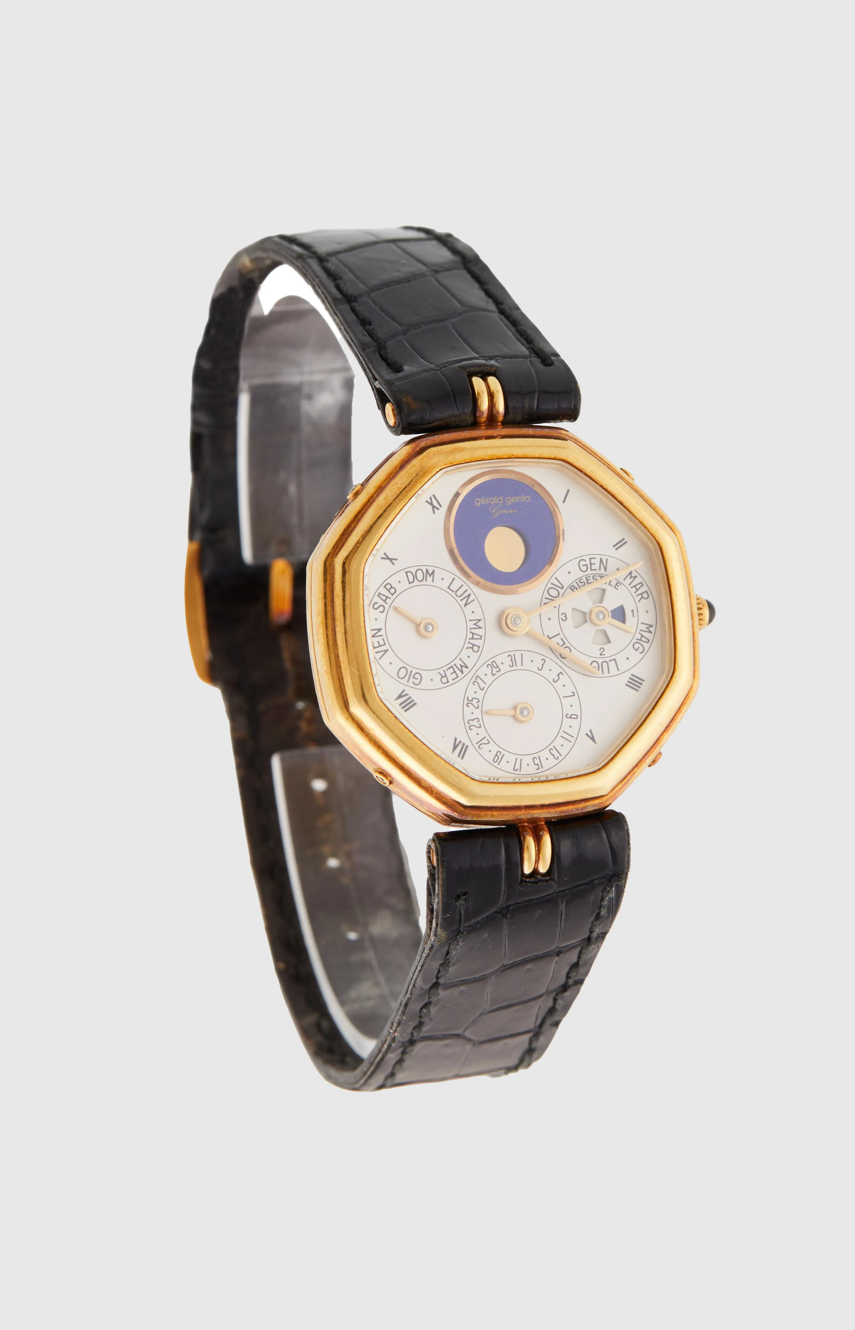 Gérald Genta Perpetual Calendar G2772.4 31mm Yellow gold Silver 1