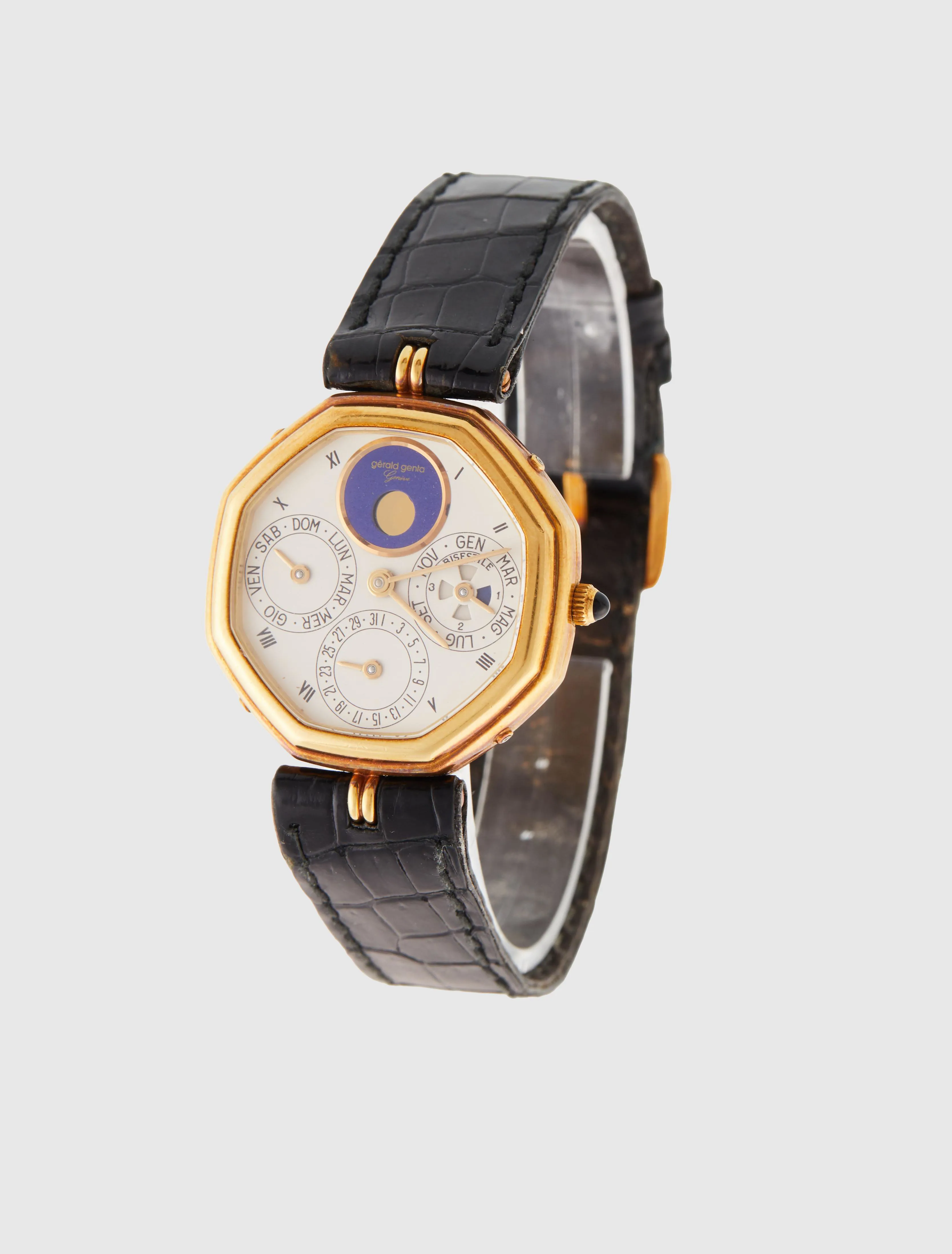 Gérald Genta Perpetual Calendar G2772.4 31mm Yellow gold Silver 2