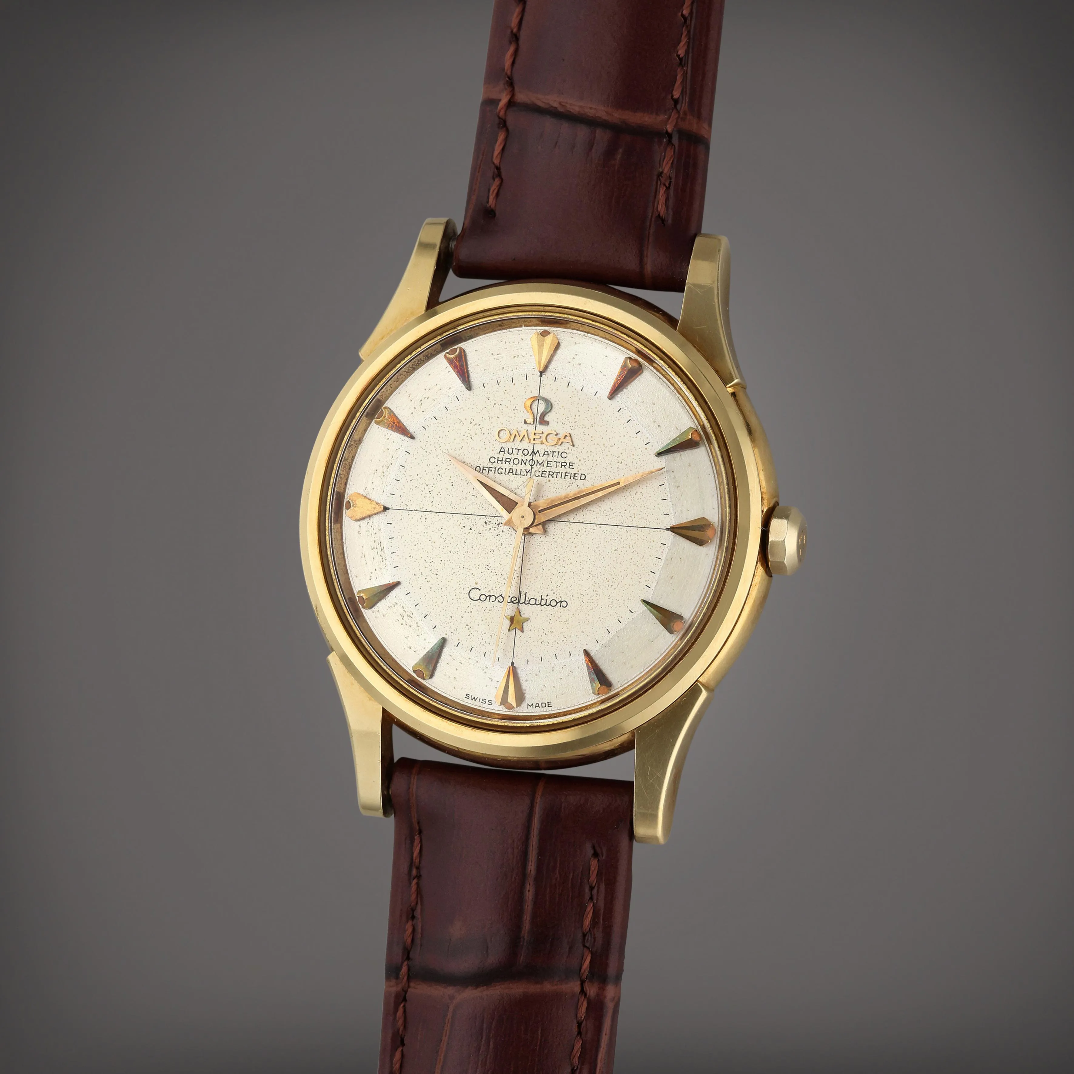 Omega Constellation 14381/2 34.5mm Yellow gold Silver