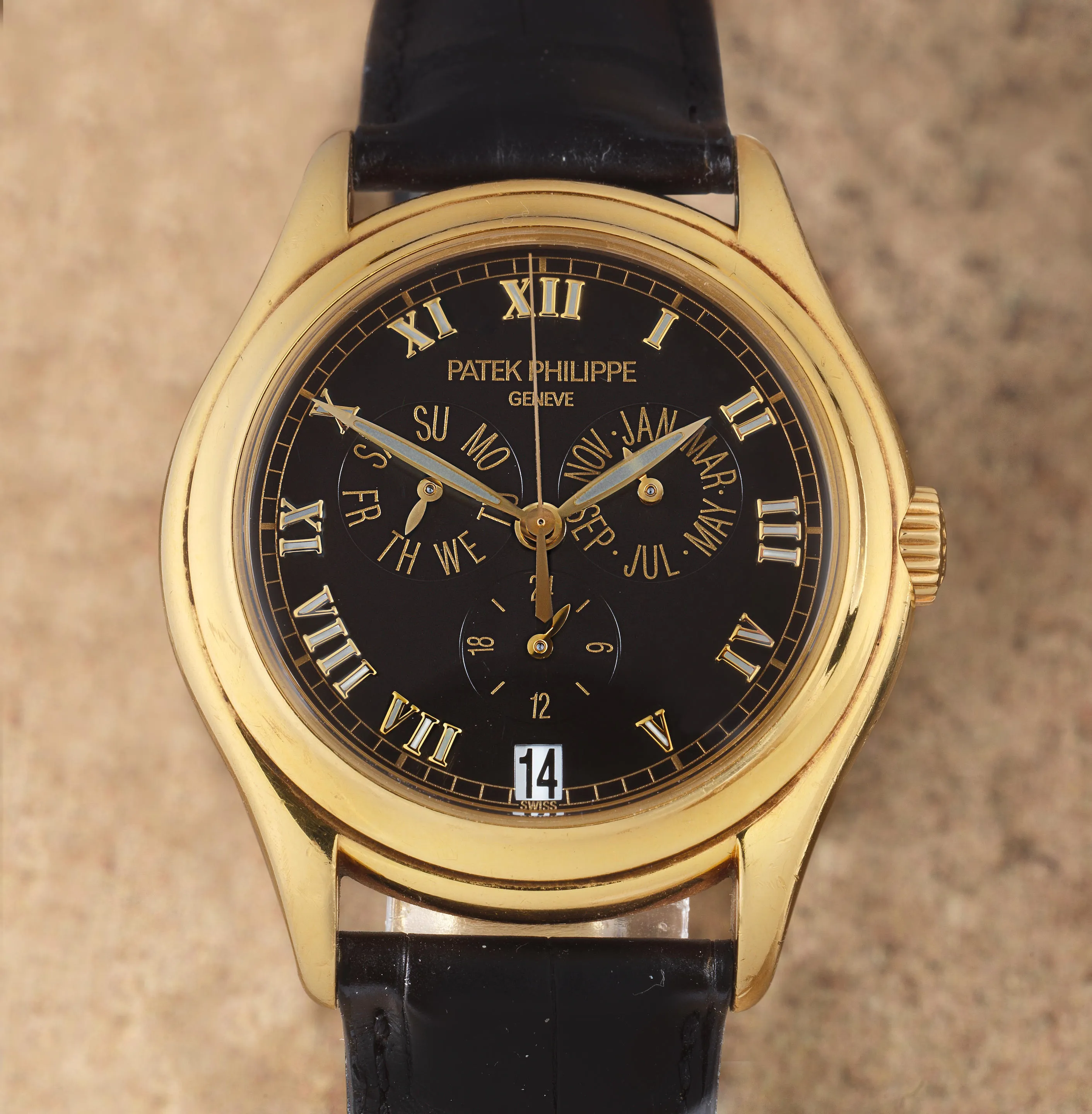 Patek Philippe Annual Calendar 5035J-010 37mm Yellow gold Black 1