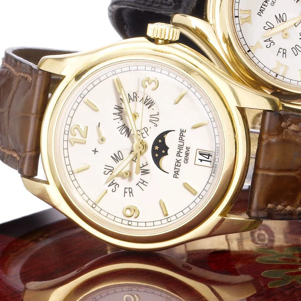 Patek Philippe Annual Calendar 5146J 37mm Yellow gold Cream