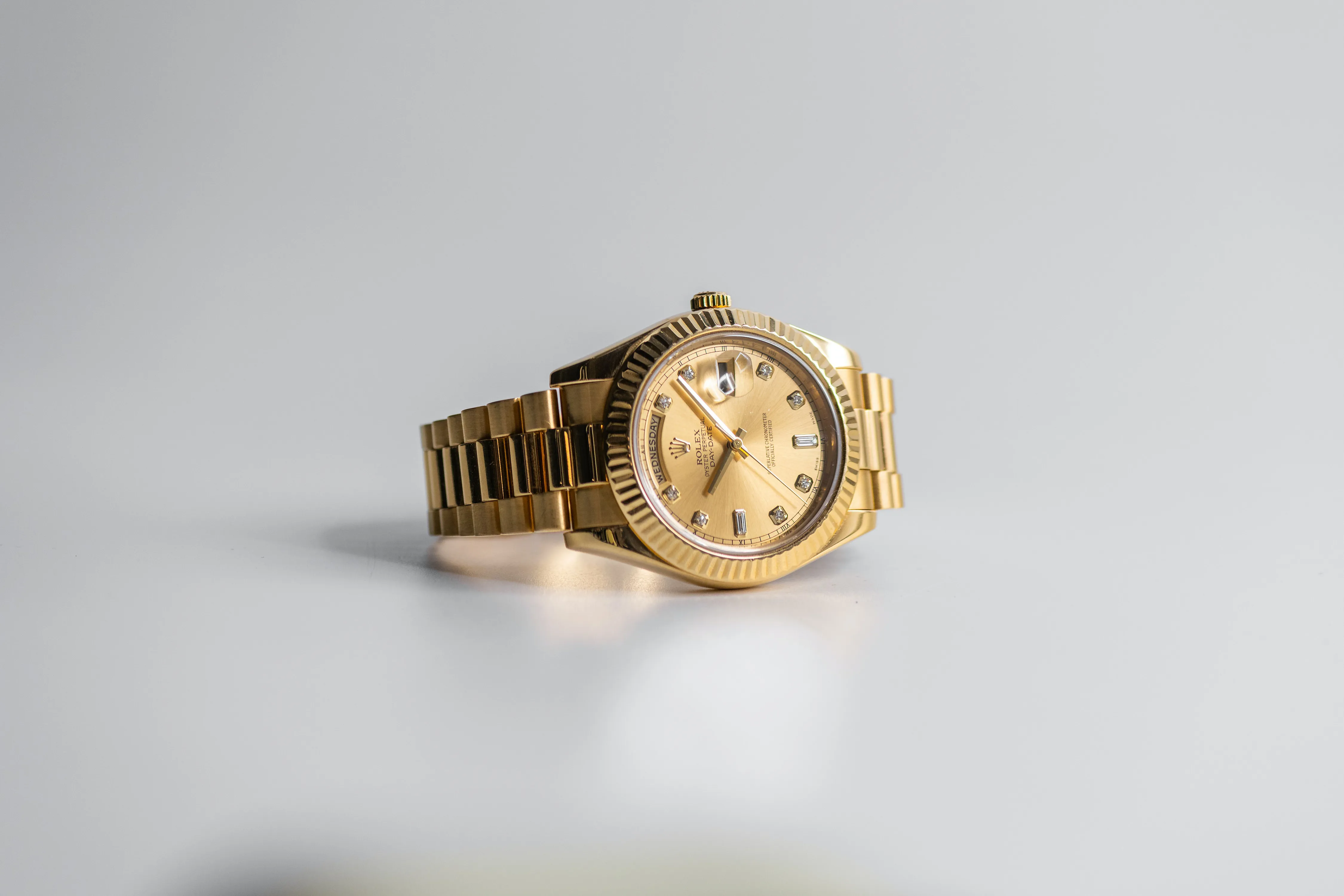 Rolex Day-Date II 218238 41mm Yellow gold Champagne 3