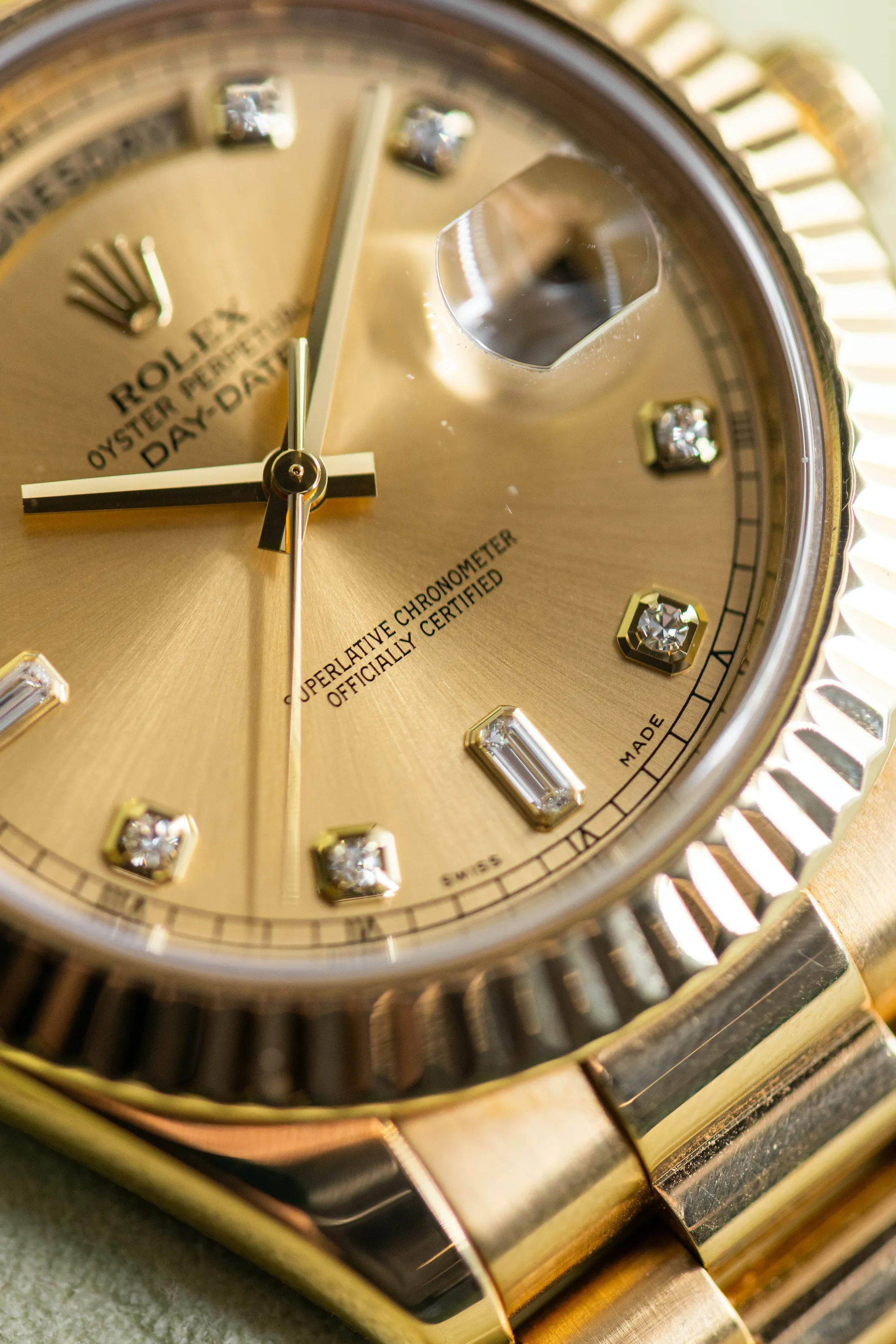 Rolex Day-Date II 218238 41mm Yellow gold Champagne 14