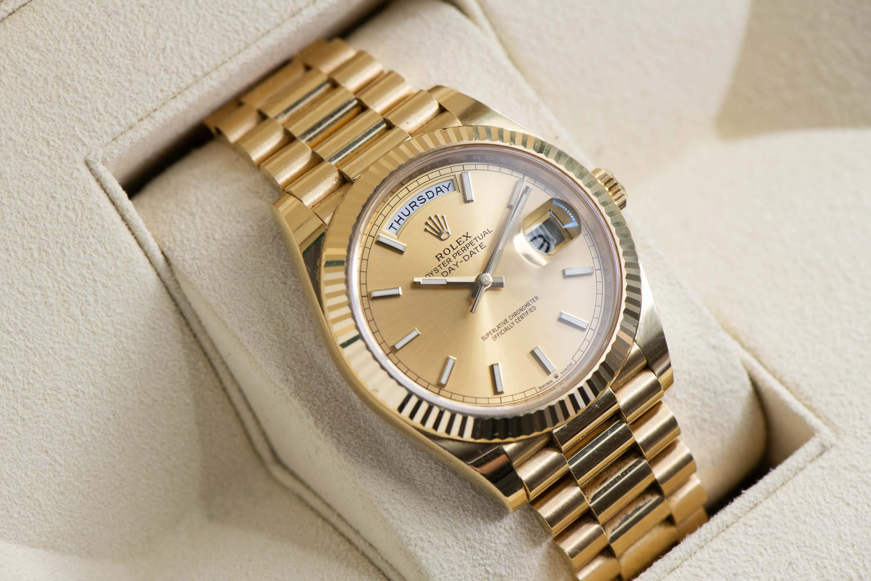 Rolex Day-Date 40 228238 40mm Yellow gold Champagne 1