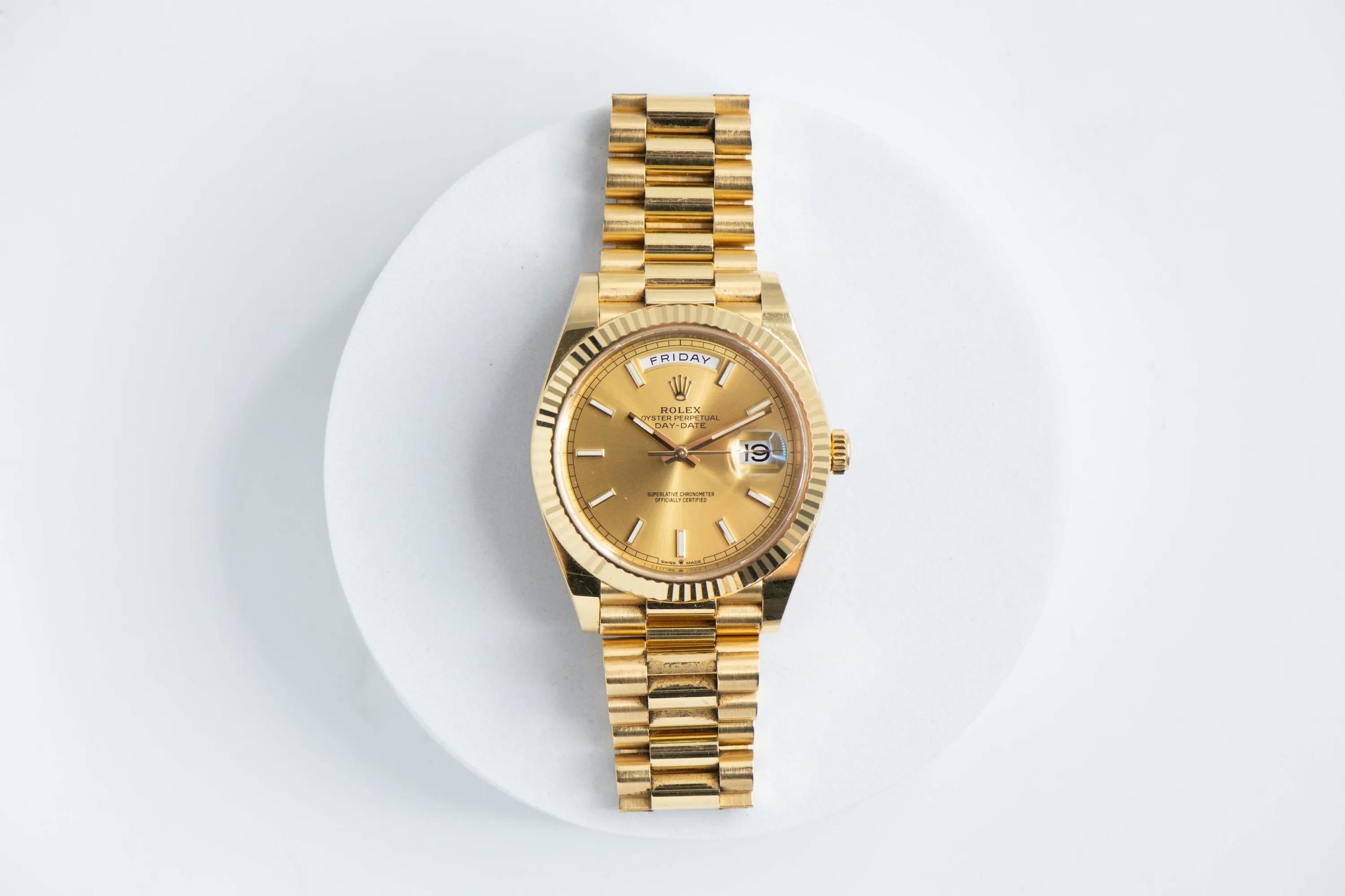 Rolex Day-Date 40 228238 40mm Yellow gold Champagne 3