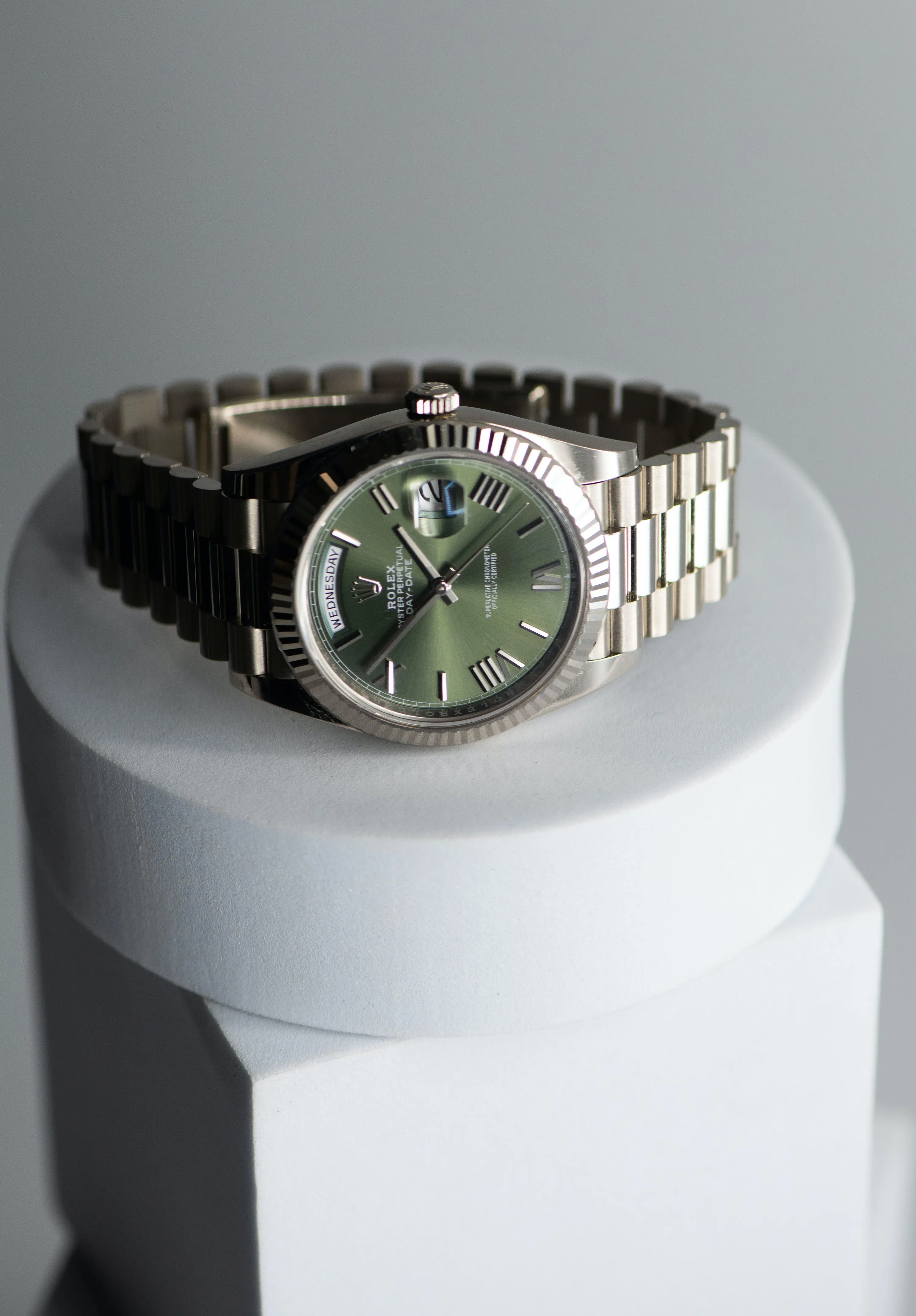 Rolex Day-Date 40 228239 40mm White gold Green 4