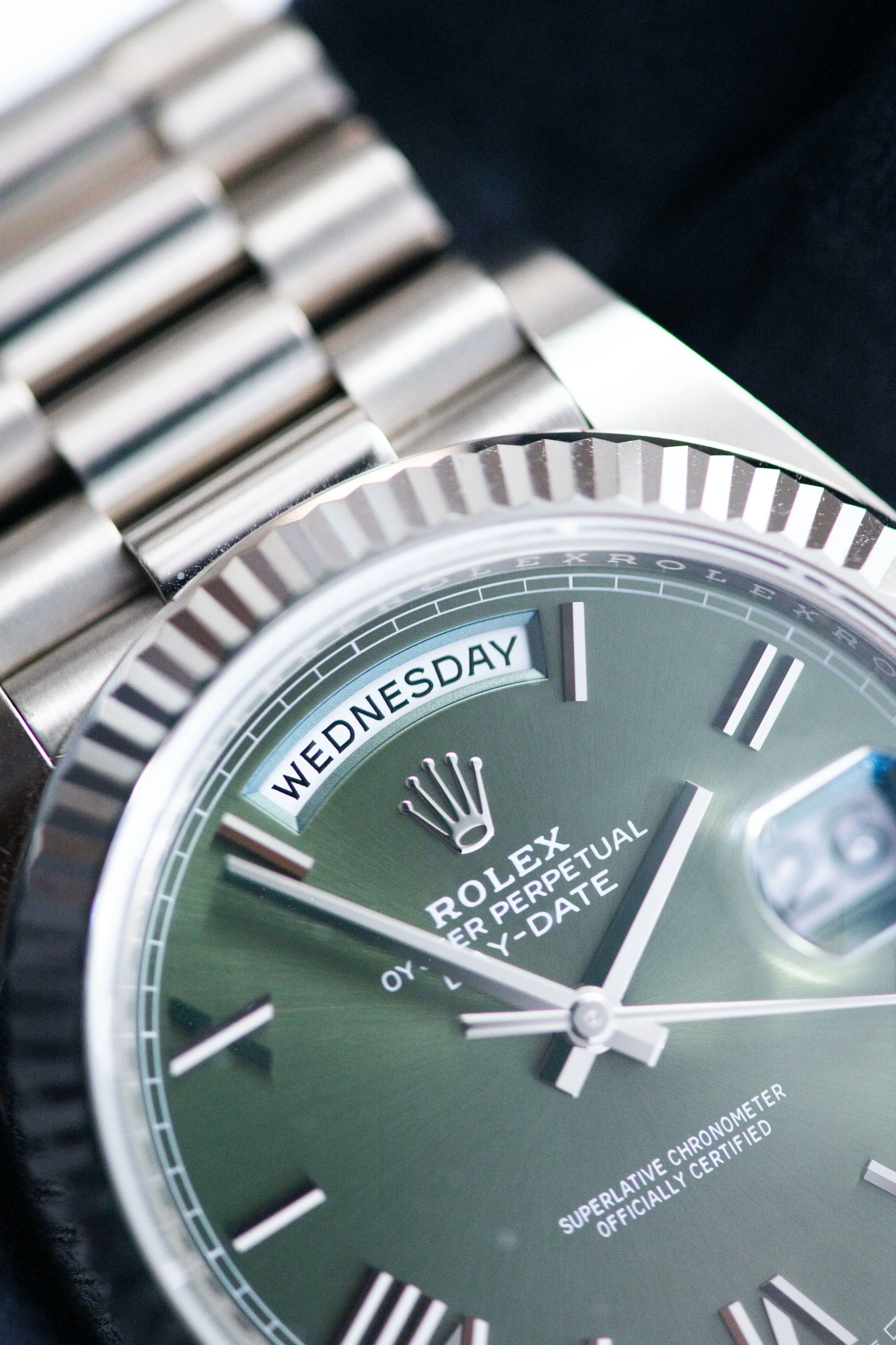 Rolex Day-Date 40 228239 40mm White gold Green 7