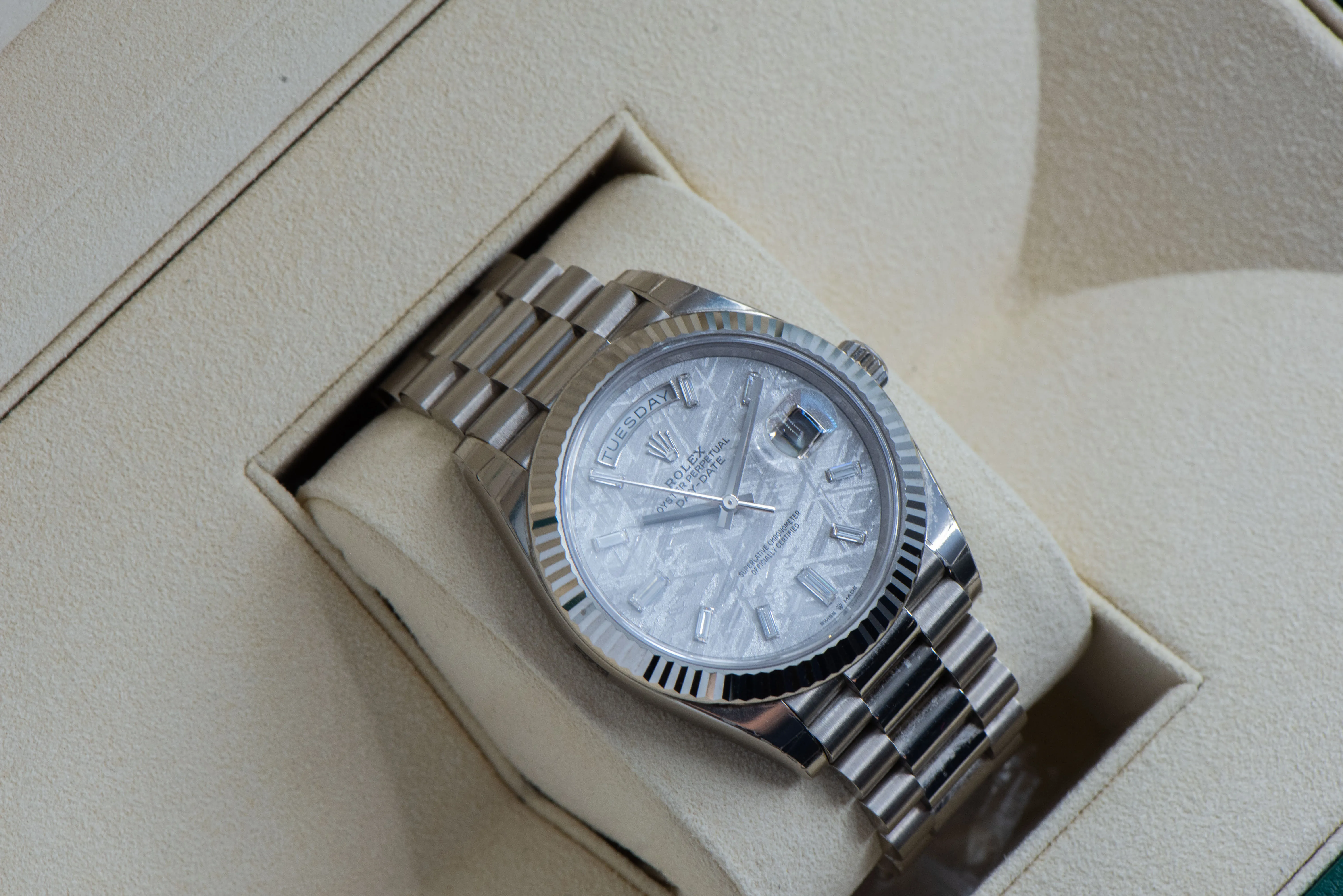 Rolex Day-Date 40 228239 40mm White gold Meteorite