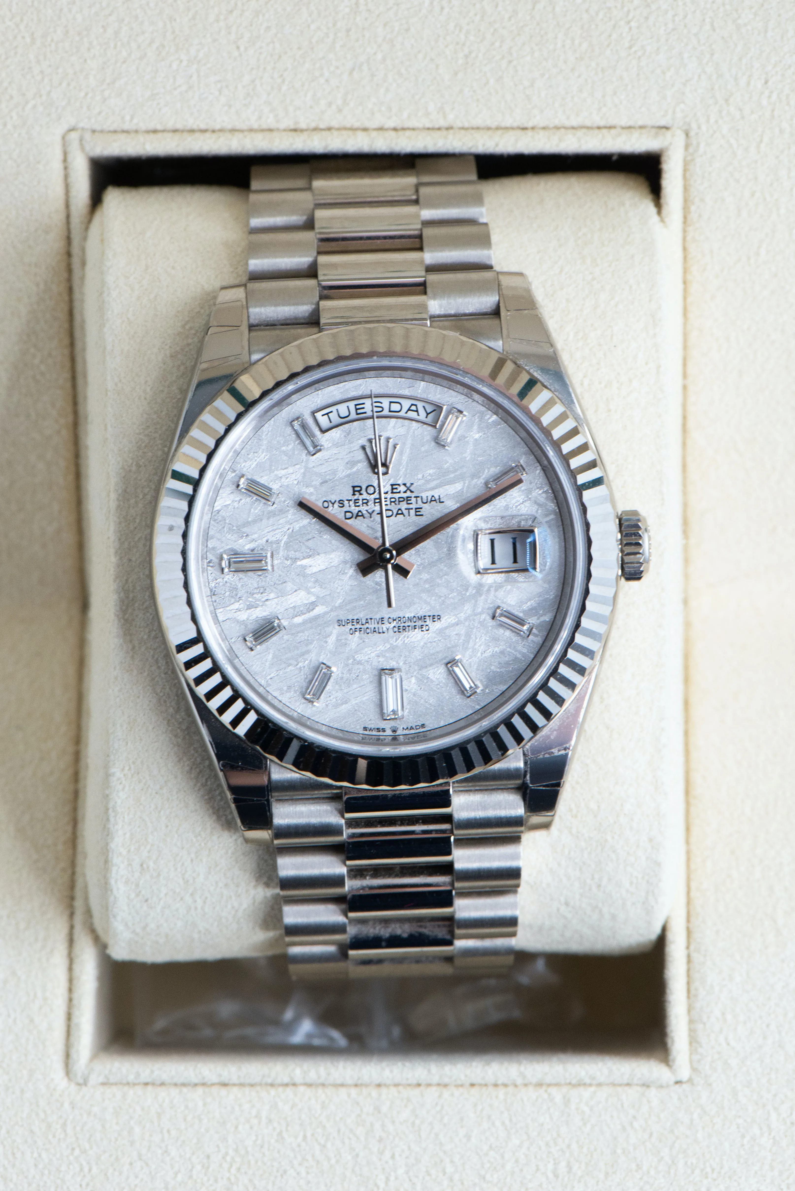 Rolex Day-Date 40 228239 40mm White gold Meteorite 6