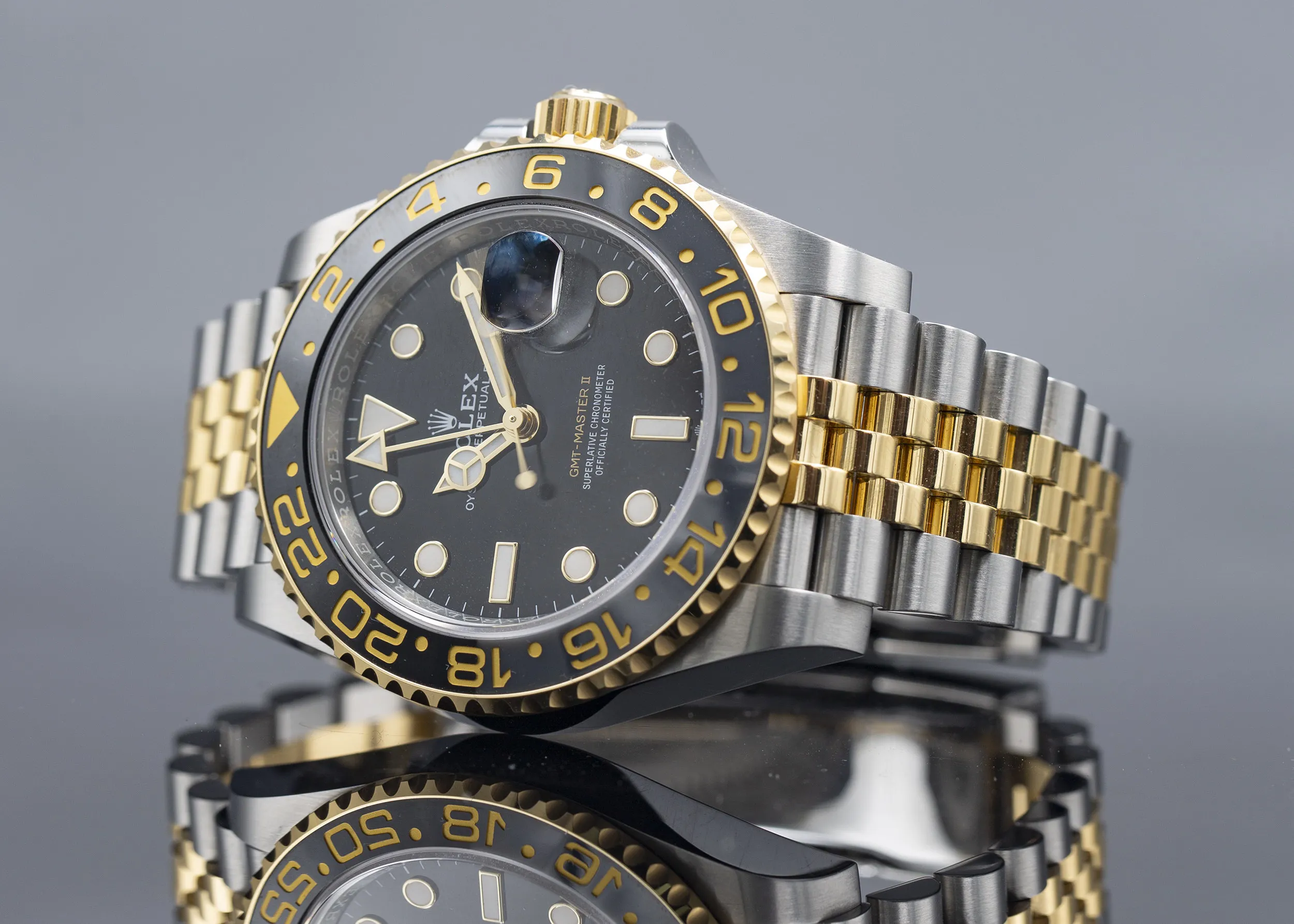 Rolex GMT-Master II 126713GRNR 40mm Yellow gold and Stainless steel Black 7