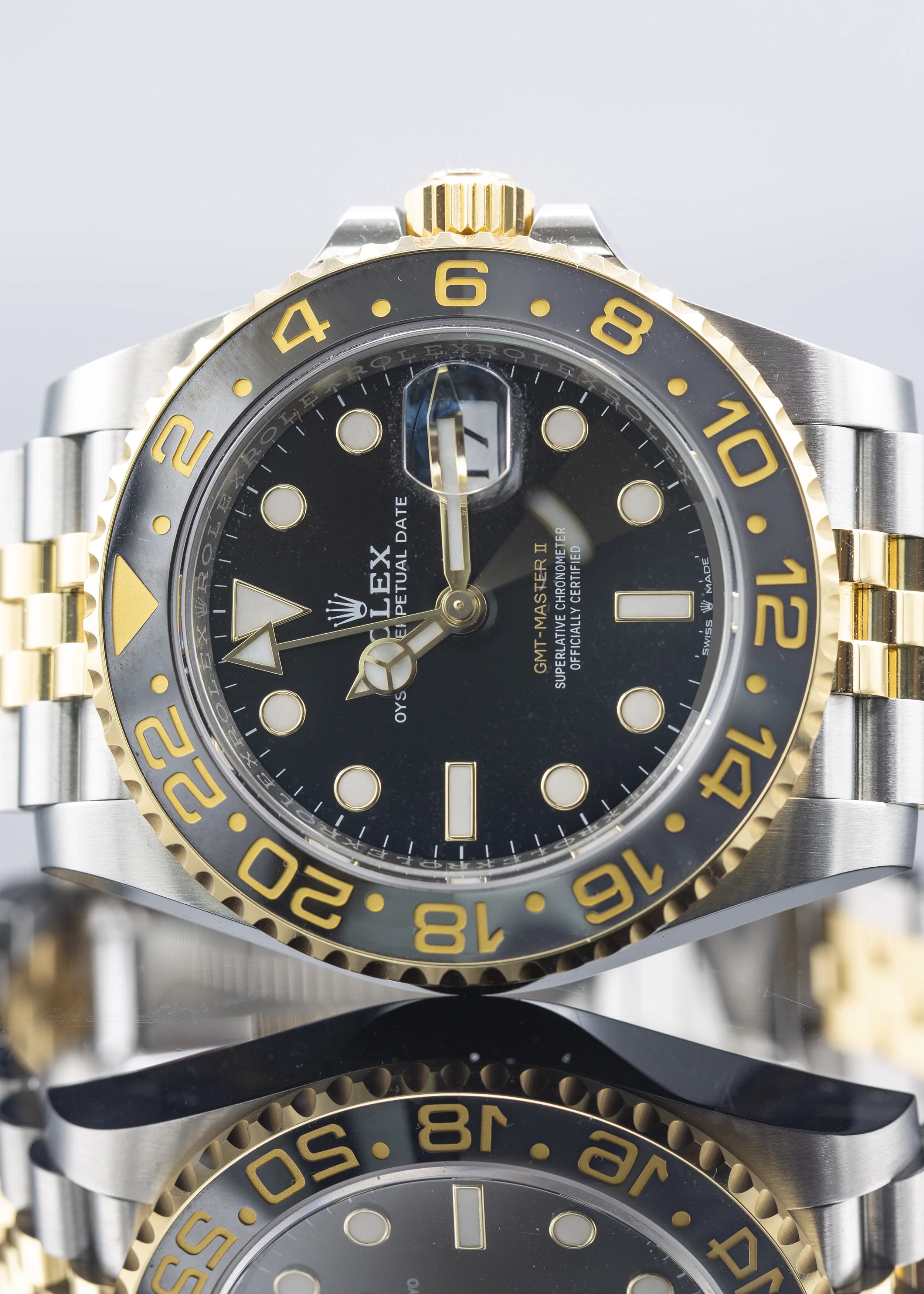 Rolex GMT-Master II 126713GRNR 40mm Yellow gold and Stainless steel Black 1