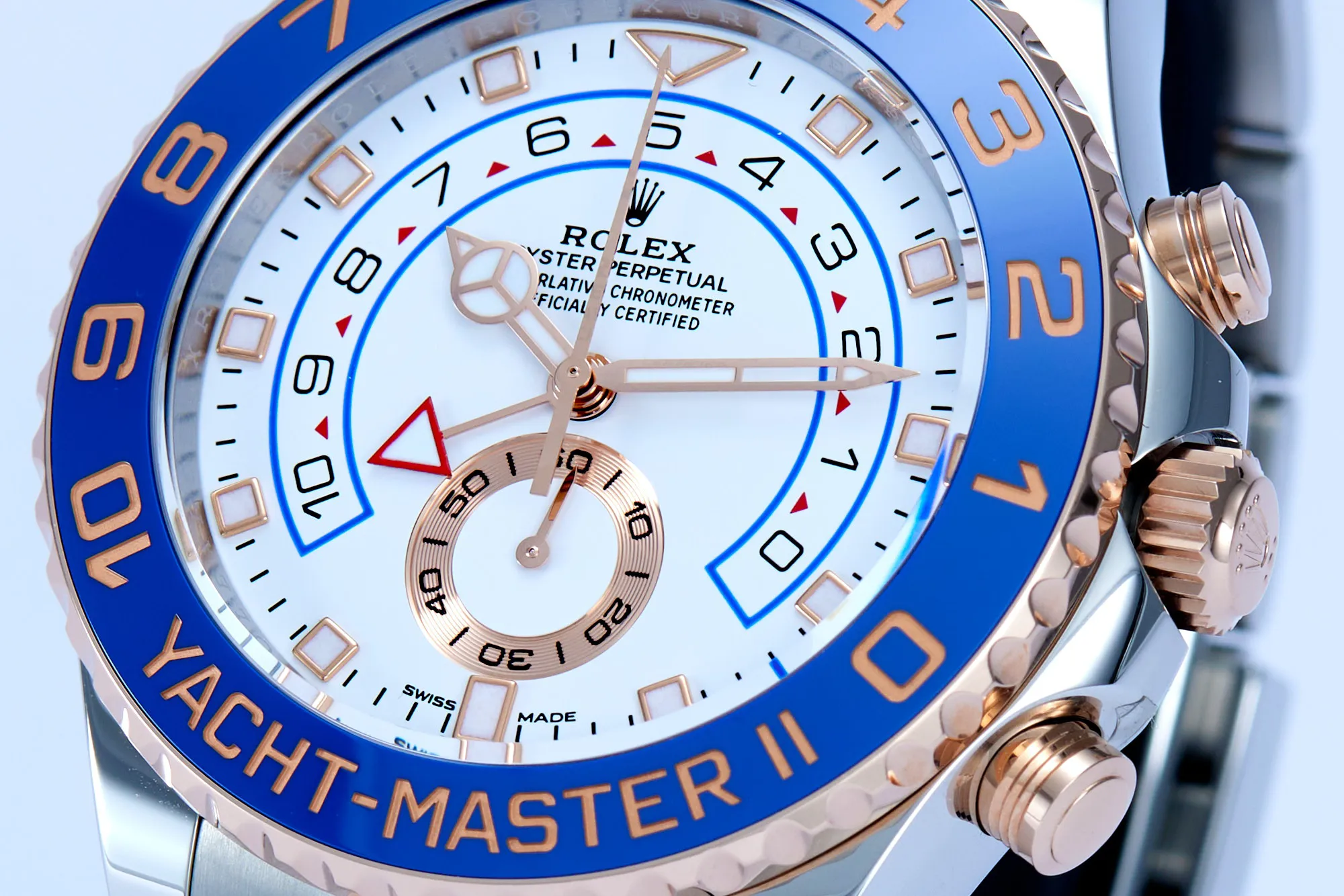 Rolex Yacht-Master II 116681 44mm Rose gold and Stainless steel White 2