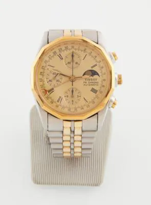 Tissot PR 100 C451-A 39mm Stainless steel and Gold-plated Gold-coloured