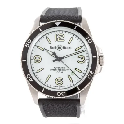 Bell & Ross Vintage BRV292-LUM-ST/SRB 41mm Stainless steel White