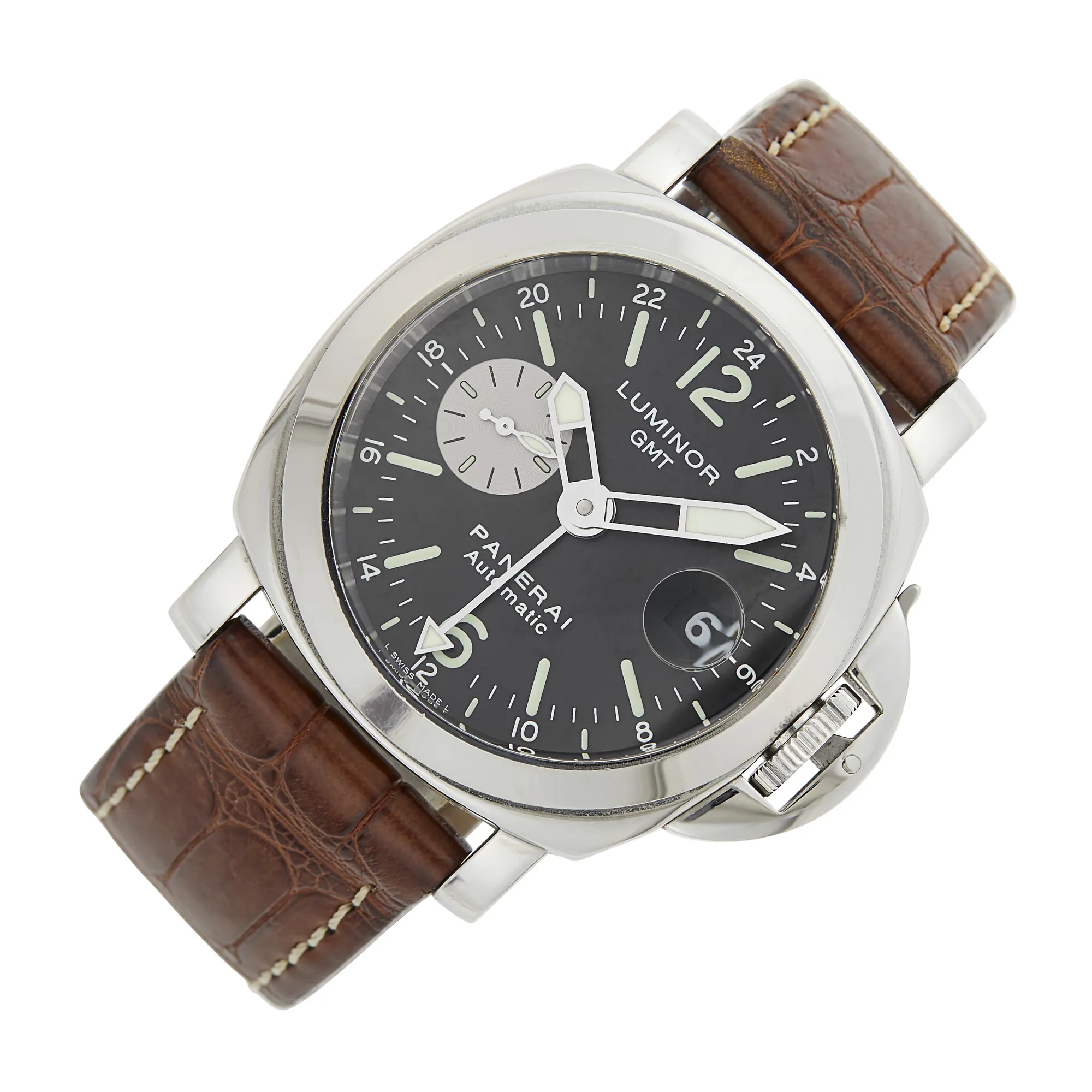 Panerai Luminor GMT PAM 00088/OP6554 42mm Stainless steel Black