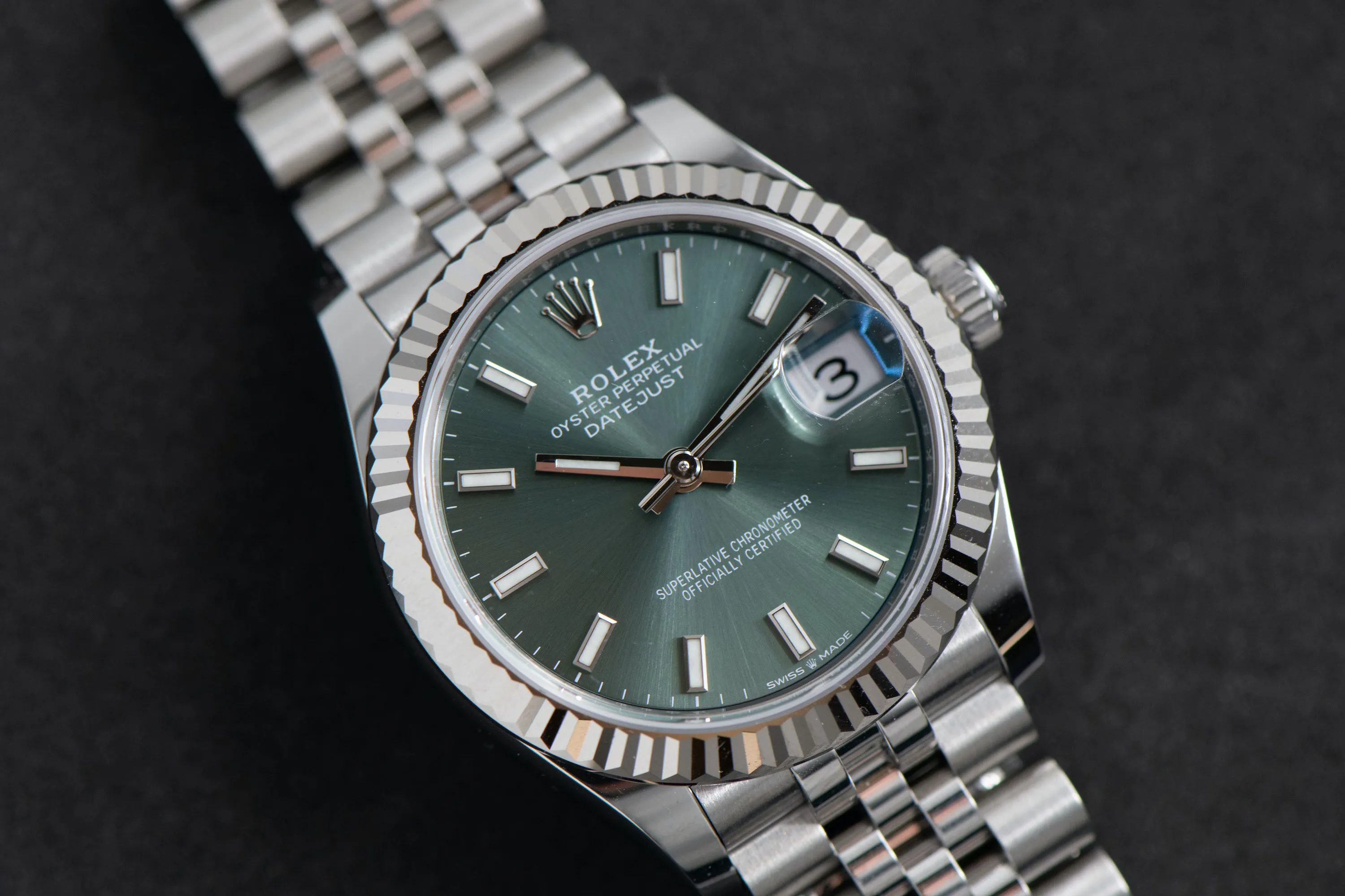 Rolex Datejust 31 278274 31mm White gold and Stainless steel Green