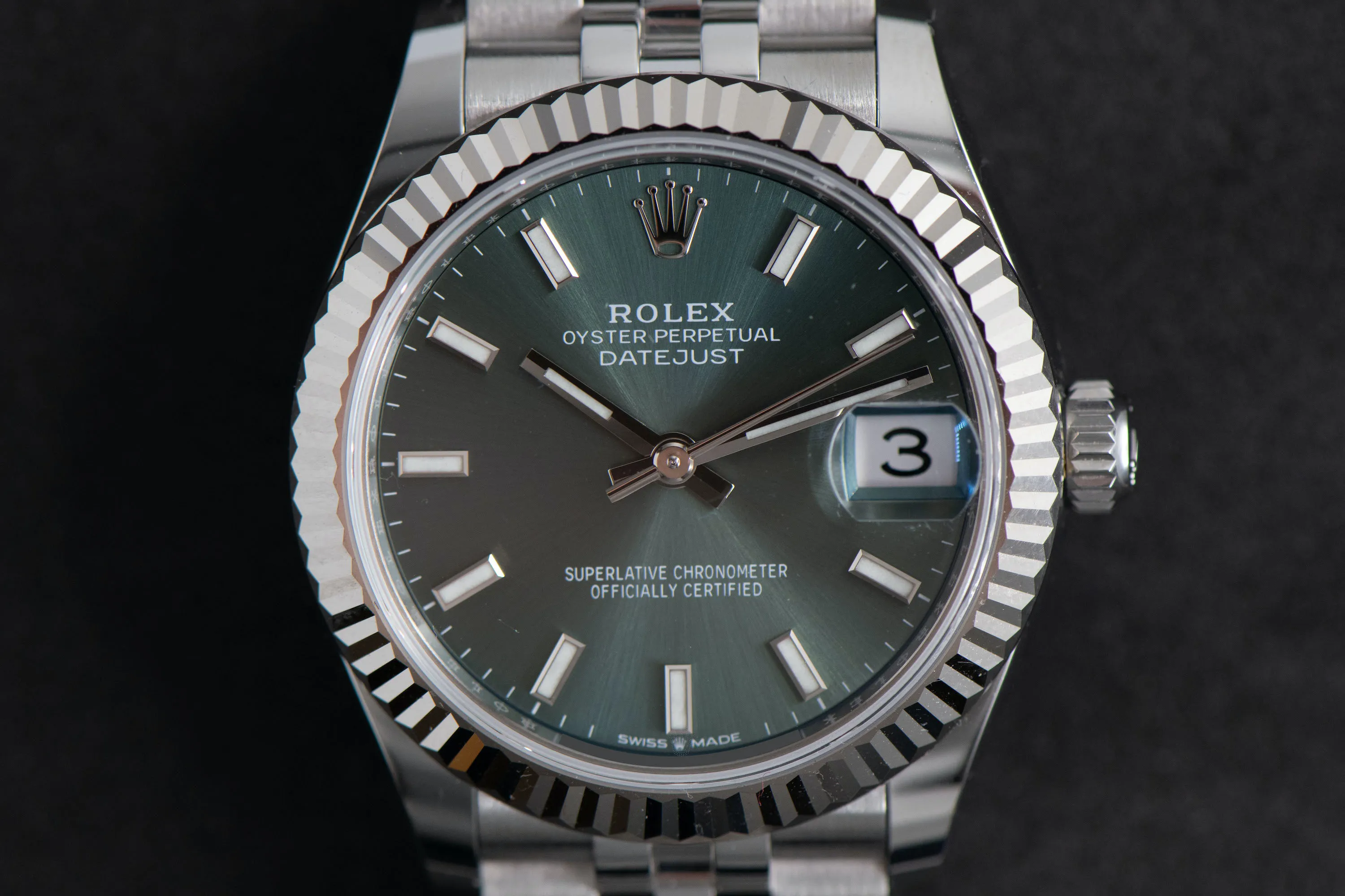 Rolex Datejust 31 278274 31mm White gold and Stainless steel Green 18