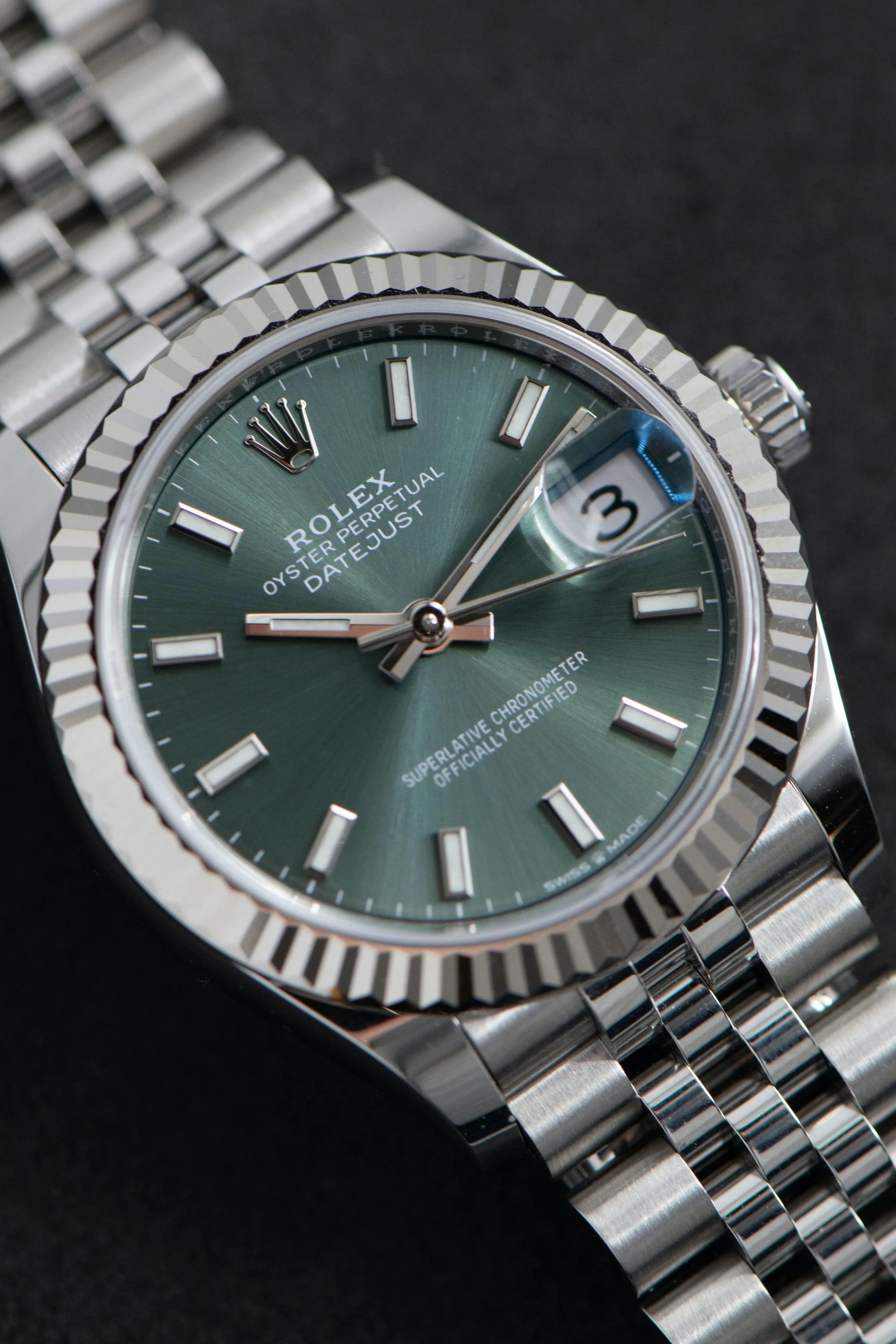 Rolex Datejust 31 278274 31mm White gold and Stainless steel Green 2