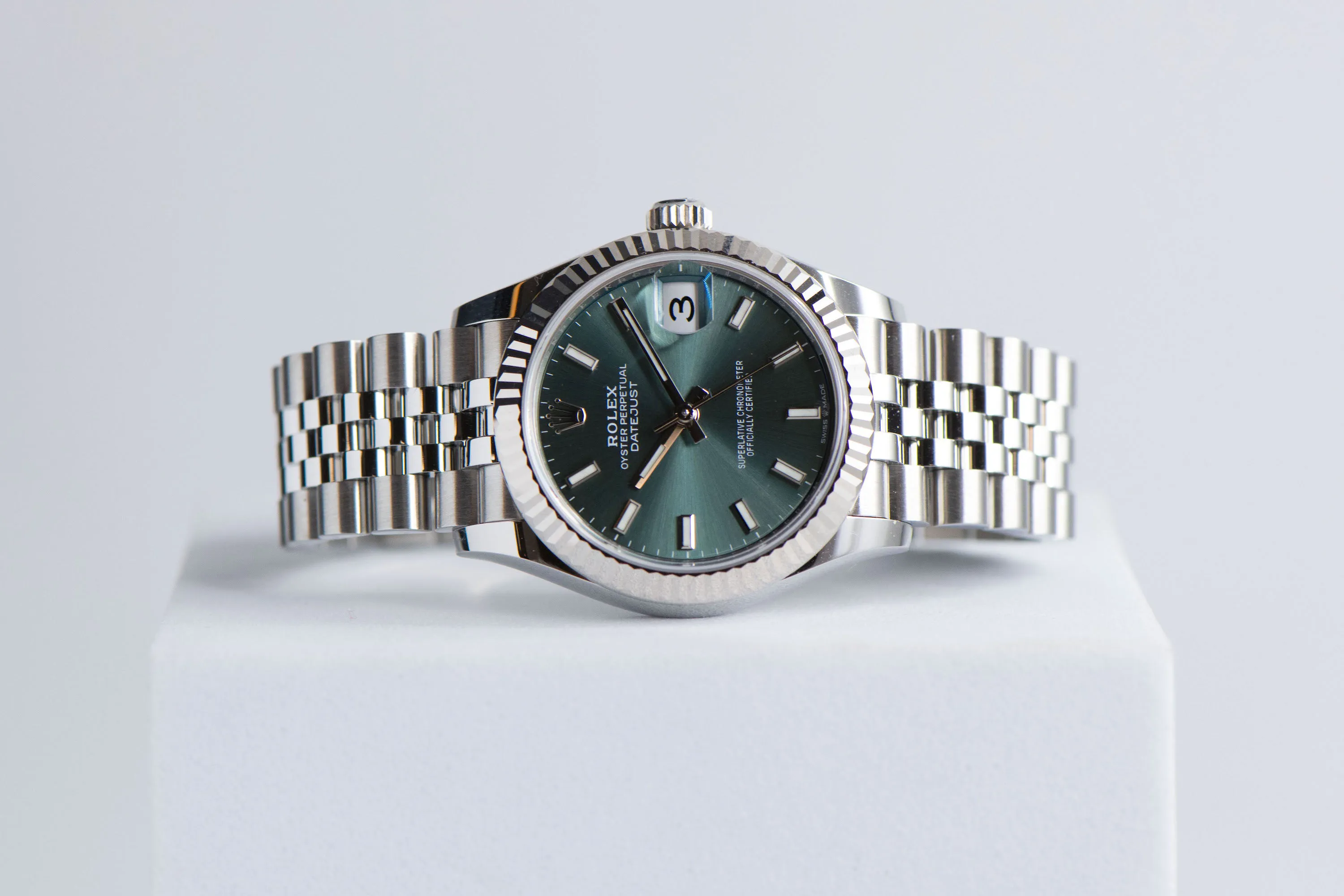 Rolex Datejust 31 278274 31mm White gold and Stainless steel Green 6