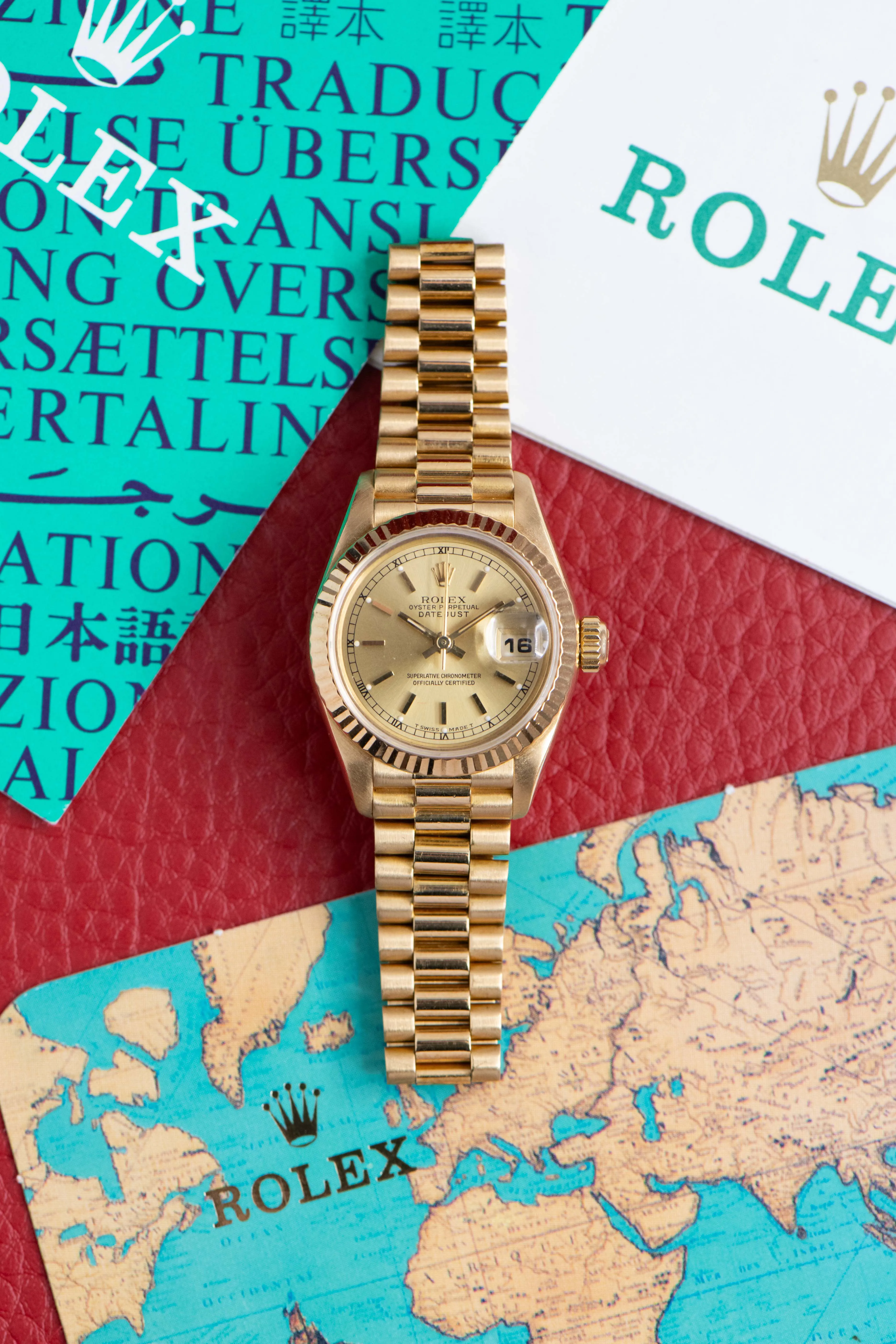 Rolex Lady-Datejust 69178 26mm Yellow gold Champagne 4