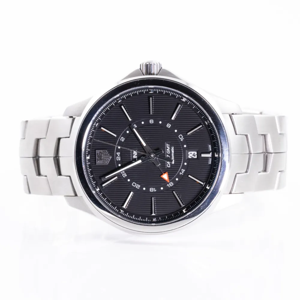 TAG Heuer Link Calibre 7 WAT201A.BA0951 42mm Stainless steel Black 1