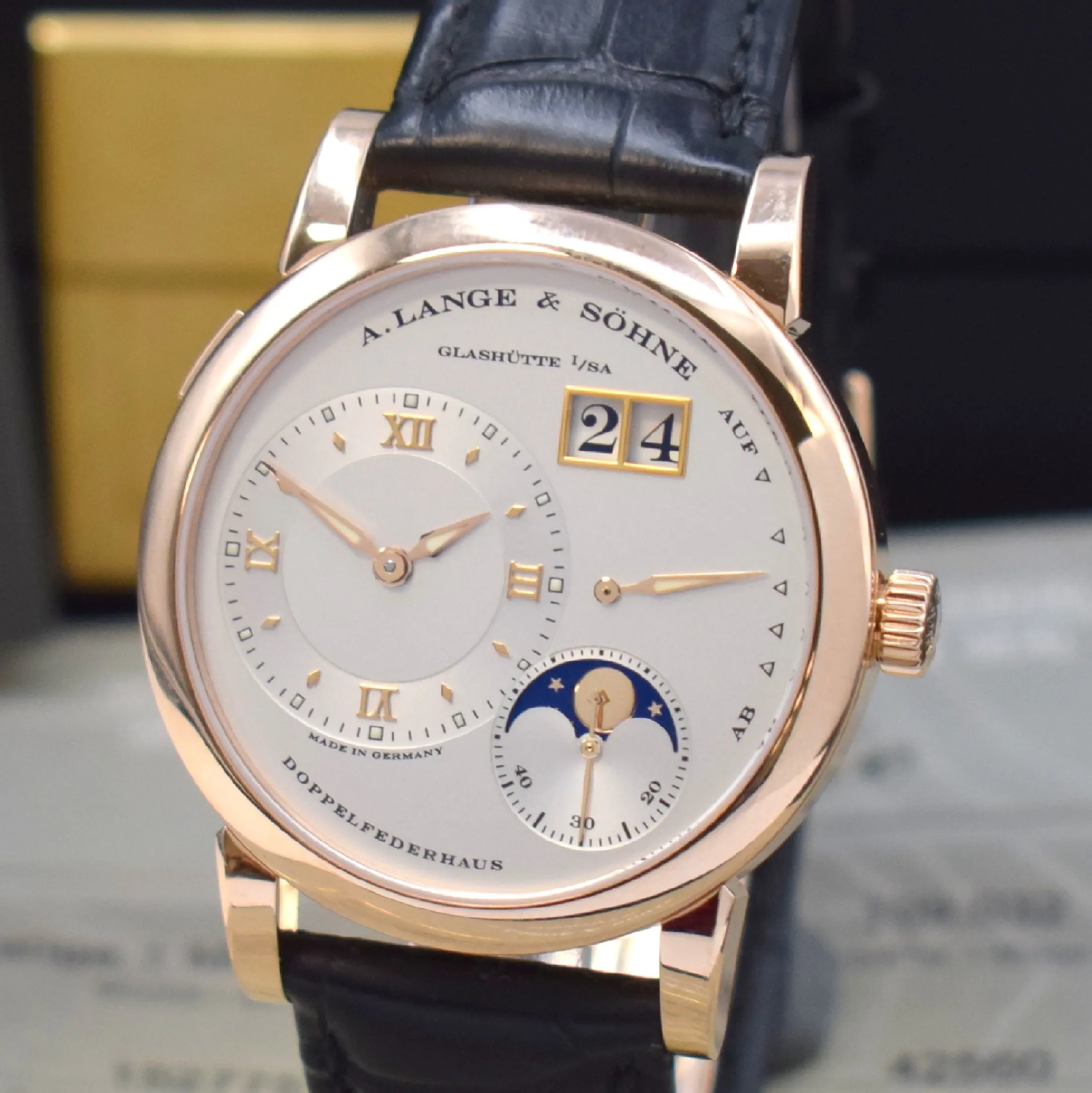 A. Lange & Söhne Lange 1 109.032 38.5mm Rose gold Silver 1