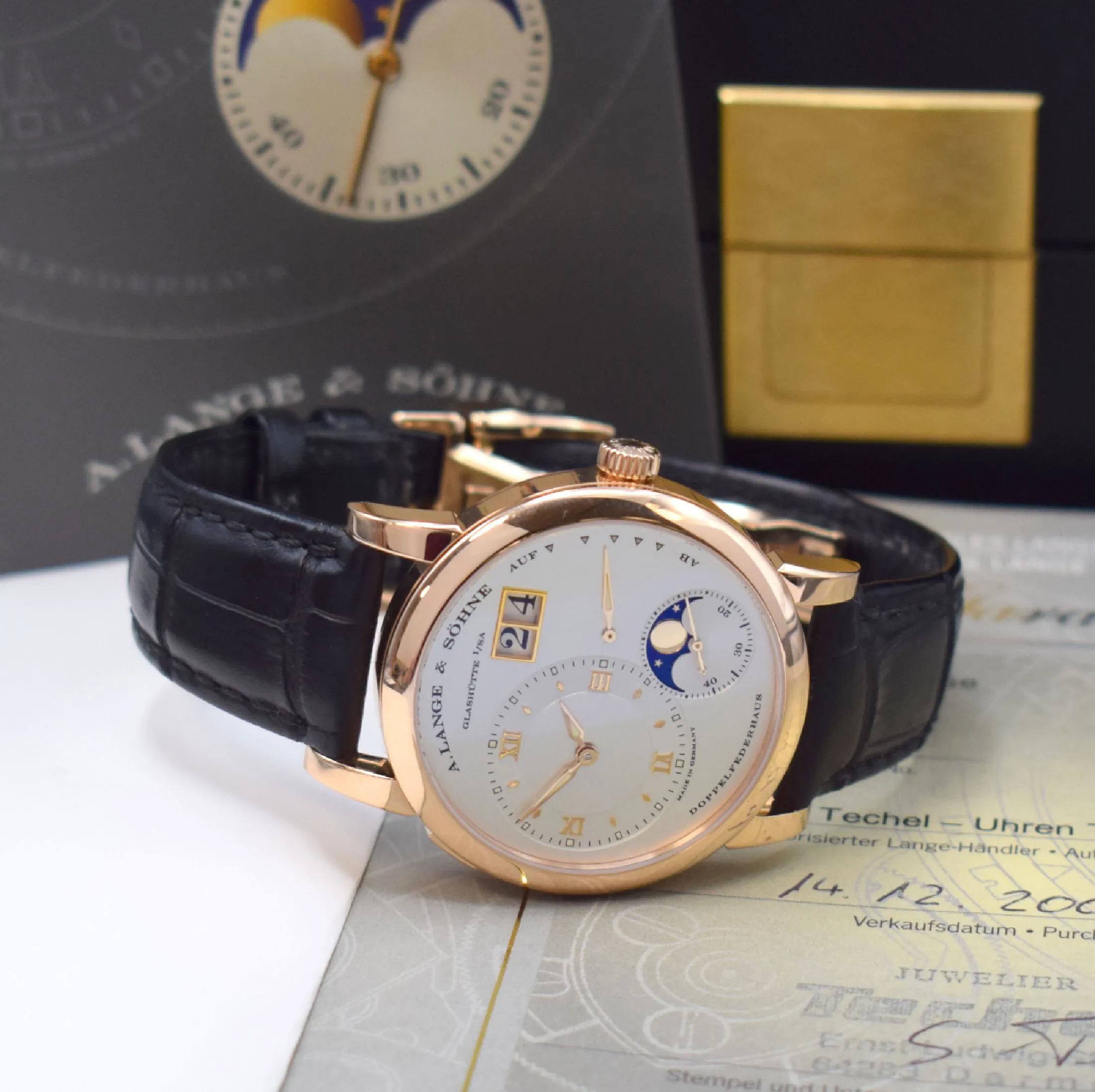 A. Lange & Söhne Lange 1 109.032 38.5mm Rose gold Silver 2