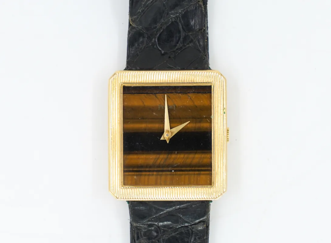 Piaget Protocole Yellow gold Tiger's eye