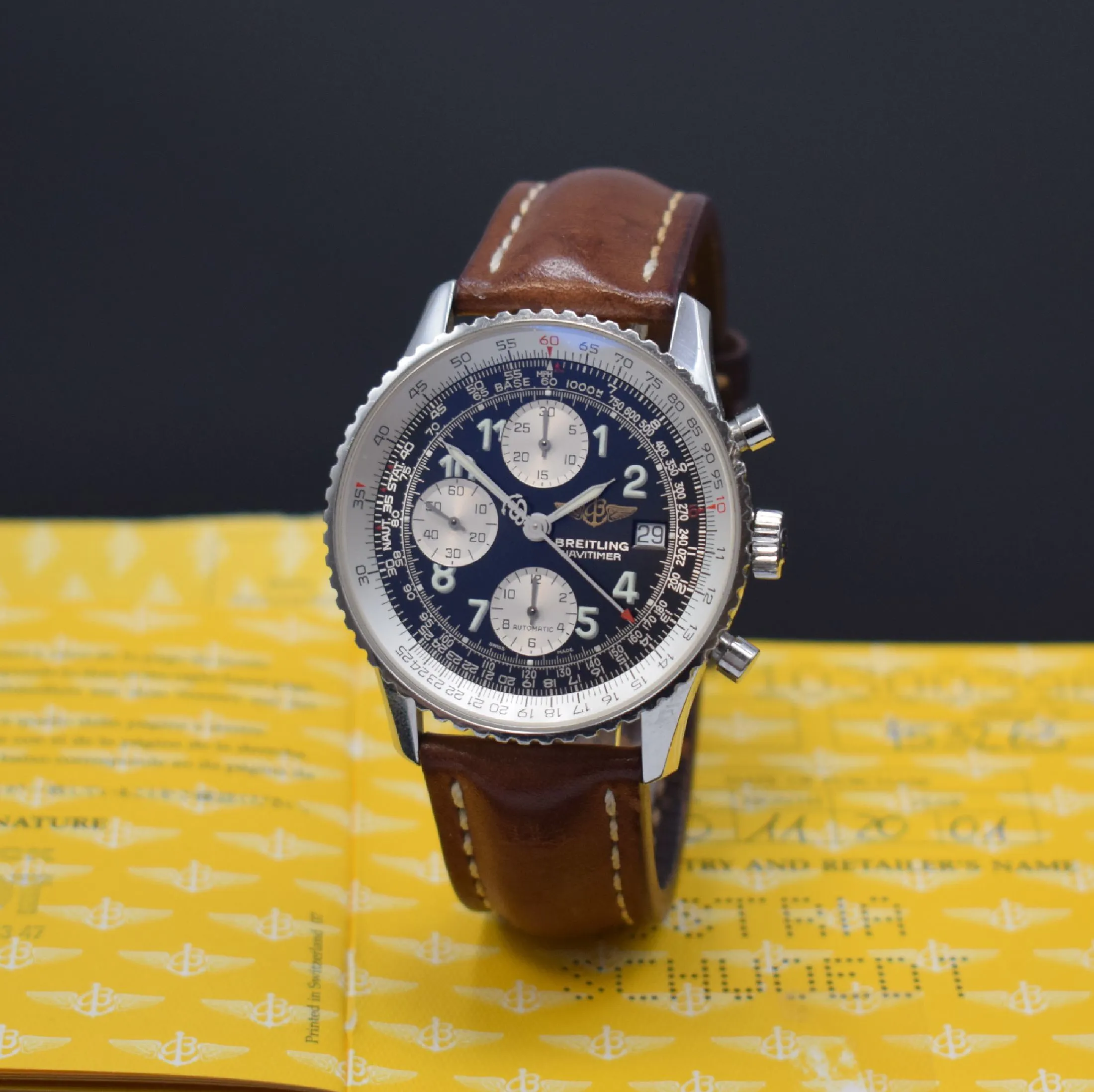 Breitling Navitimer A13322 41.5mm Stainless steel Blue