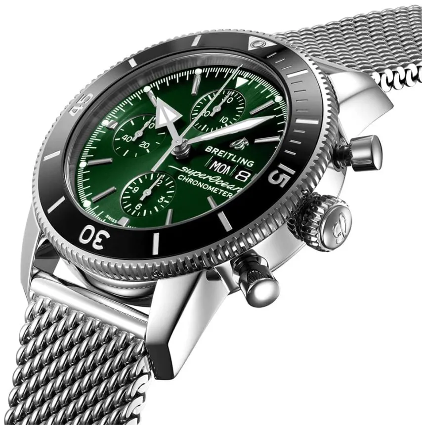 Breitling Superocean Heritage A13313121L1A1 44mm Stainless steel Green 1